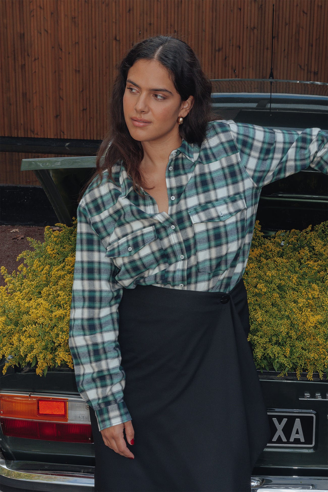 Chemise à carreaux Femme