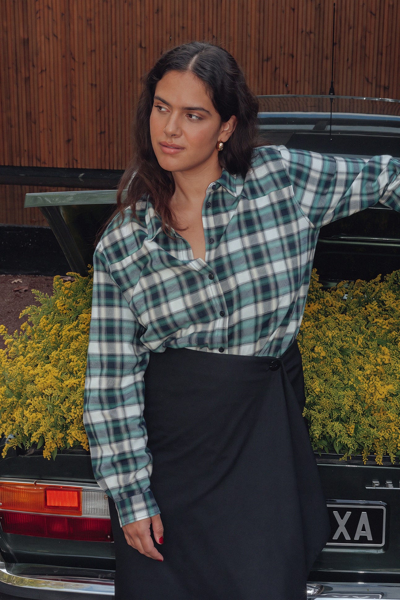 Chemise à carreaux Femme