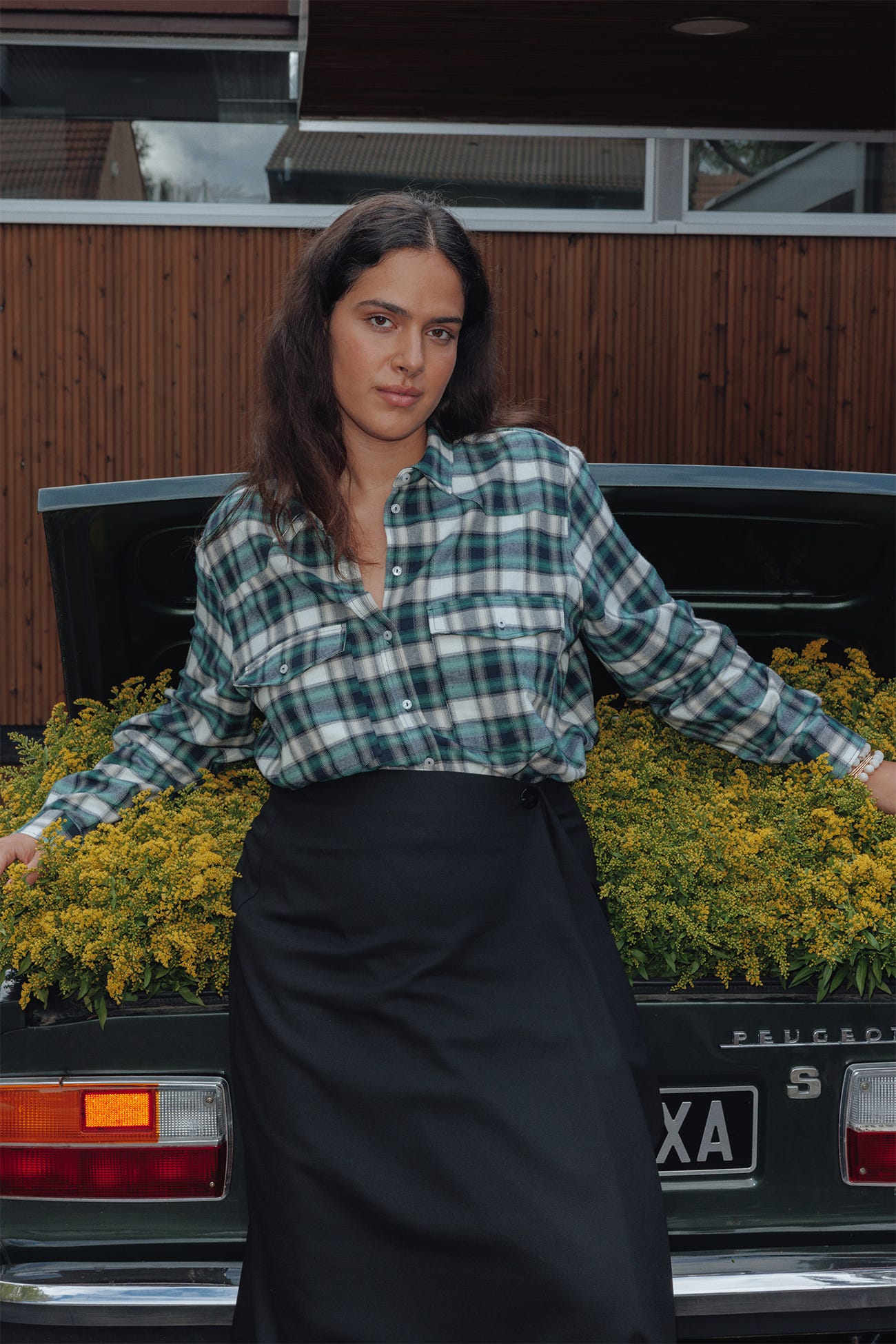 Chemise à carreaux Femme