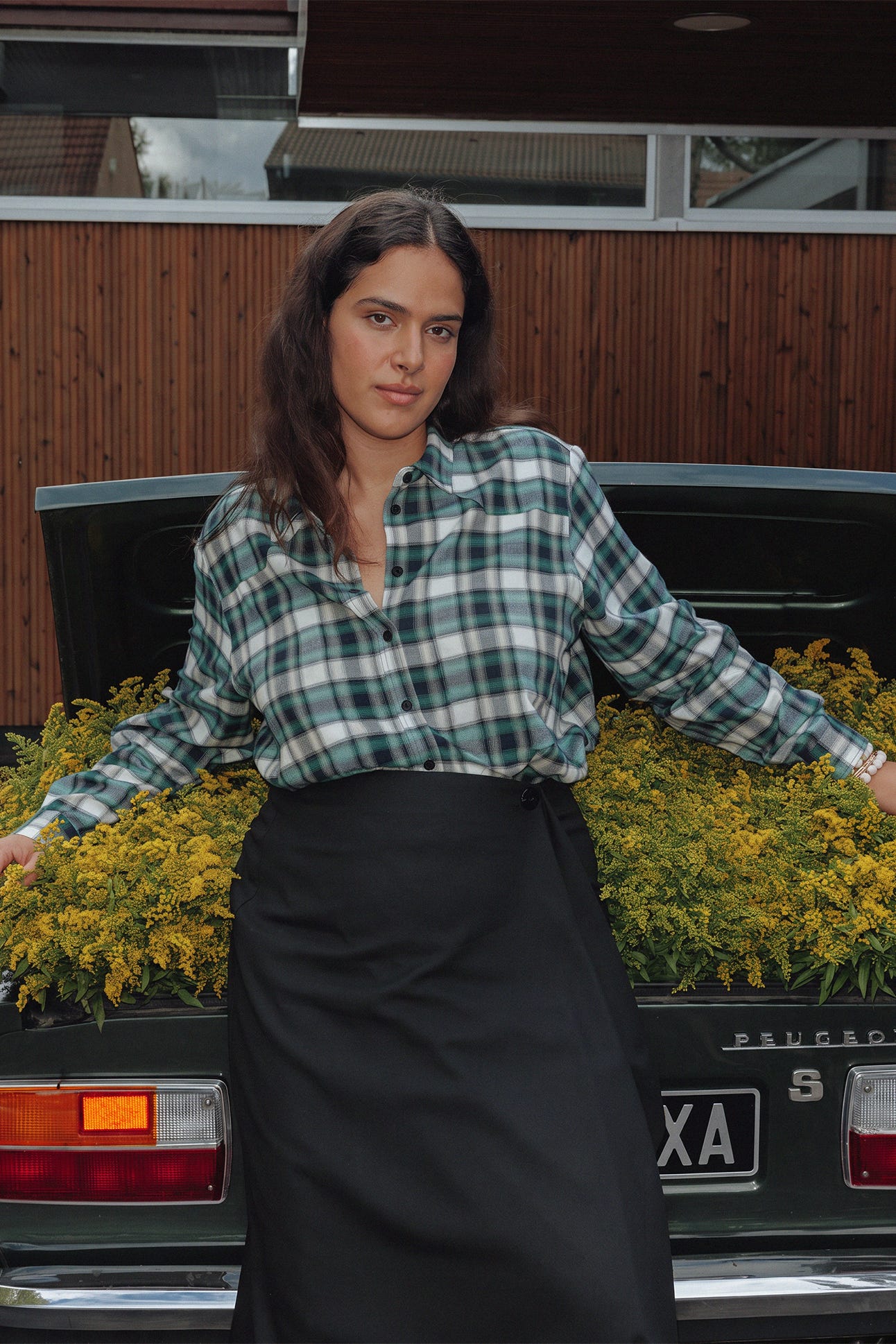 Chemise à carreaux Femme