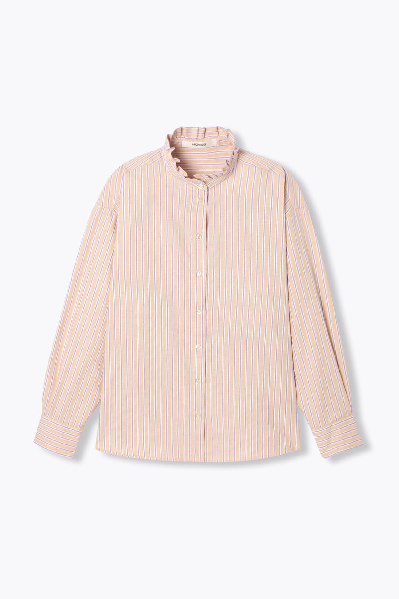 Victorian collar striped shirt