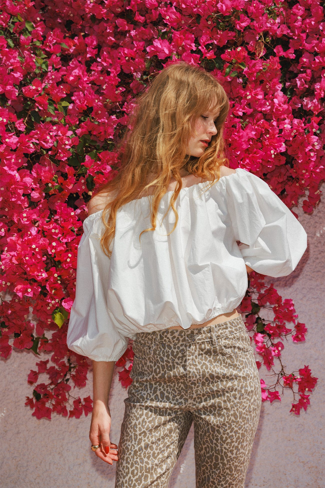 Blusa corta globo lisa