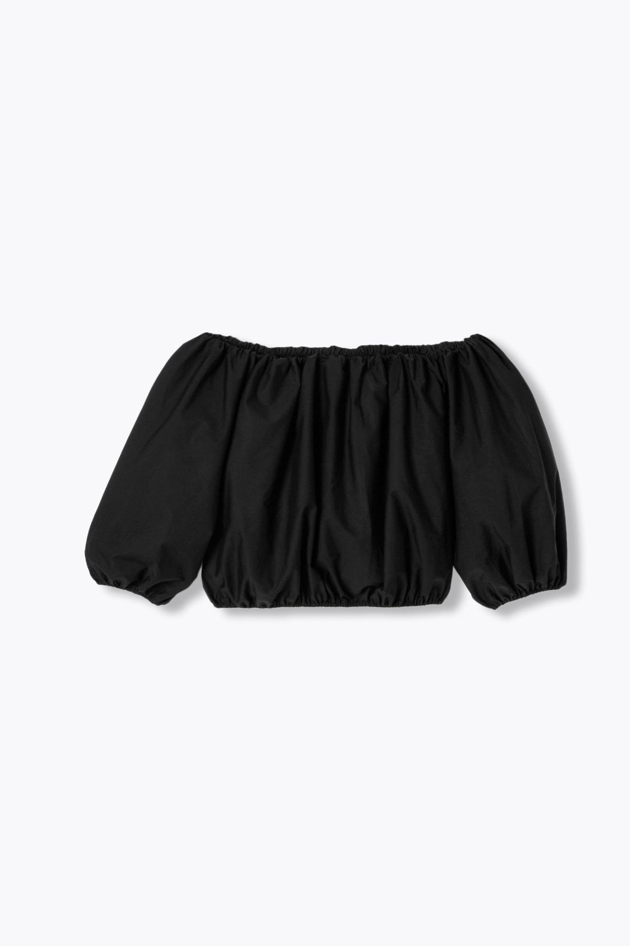 Kurze Ballonbluse