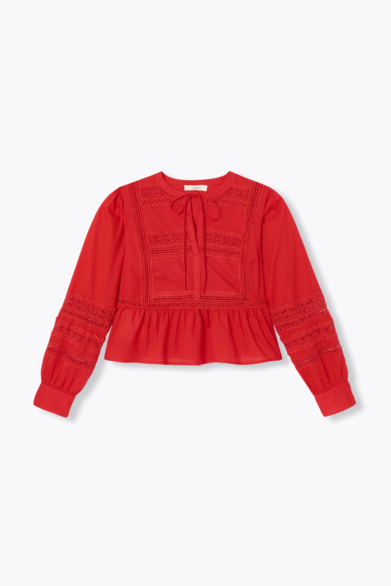 Blouse détail dentelle Femme