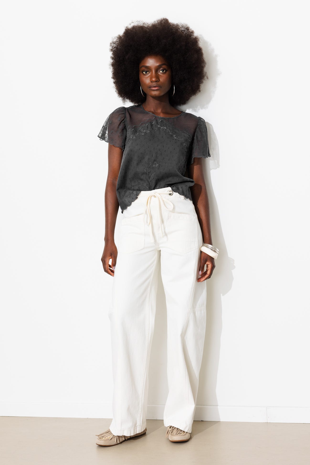Blusa ricamata Donna
