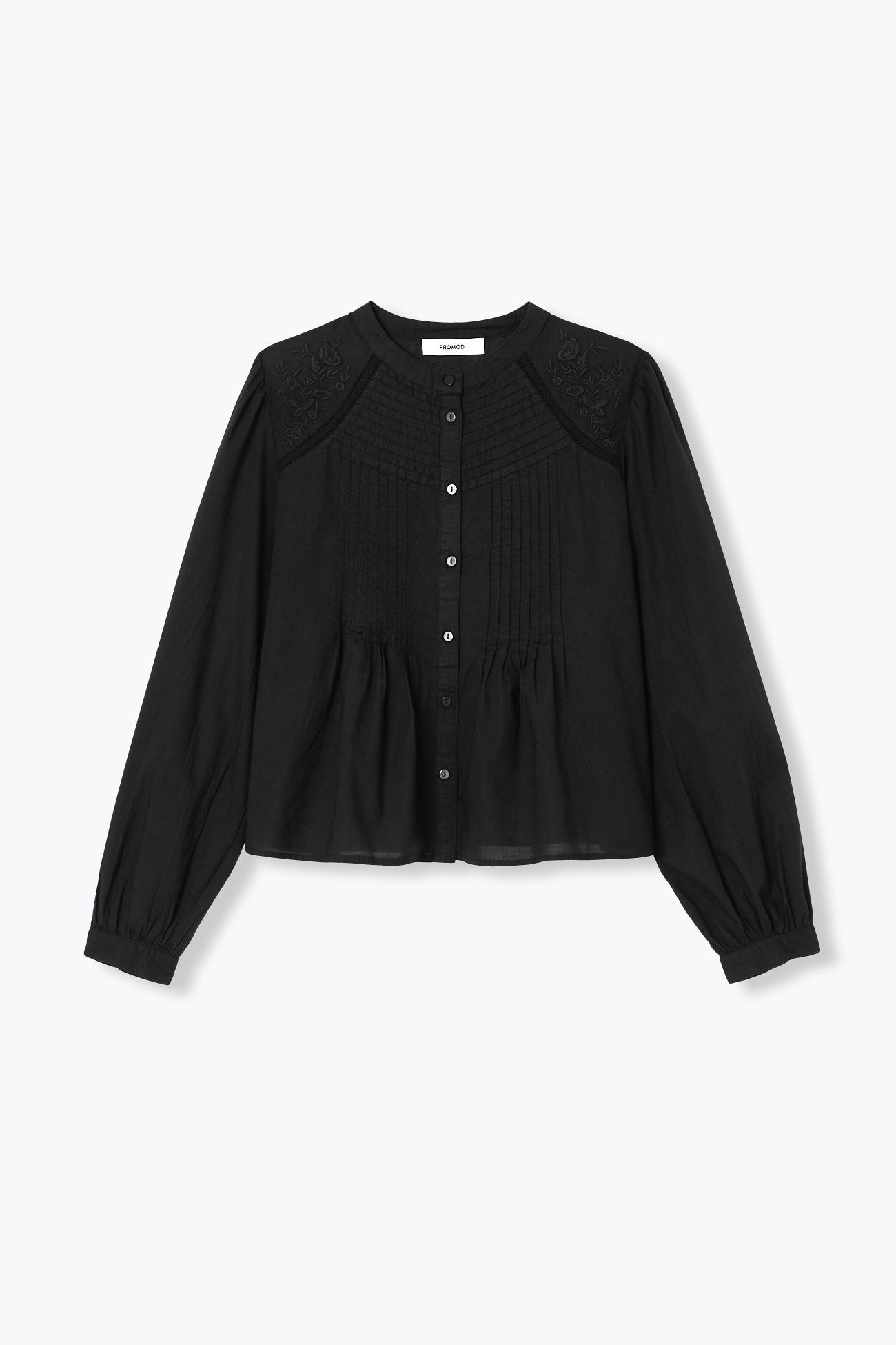 Blusa romántica plisada