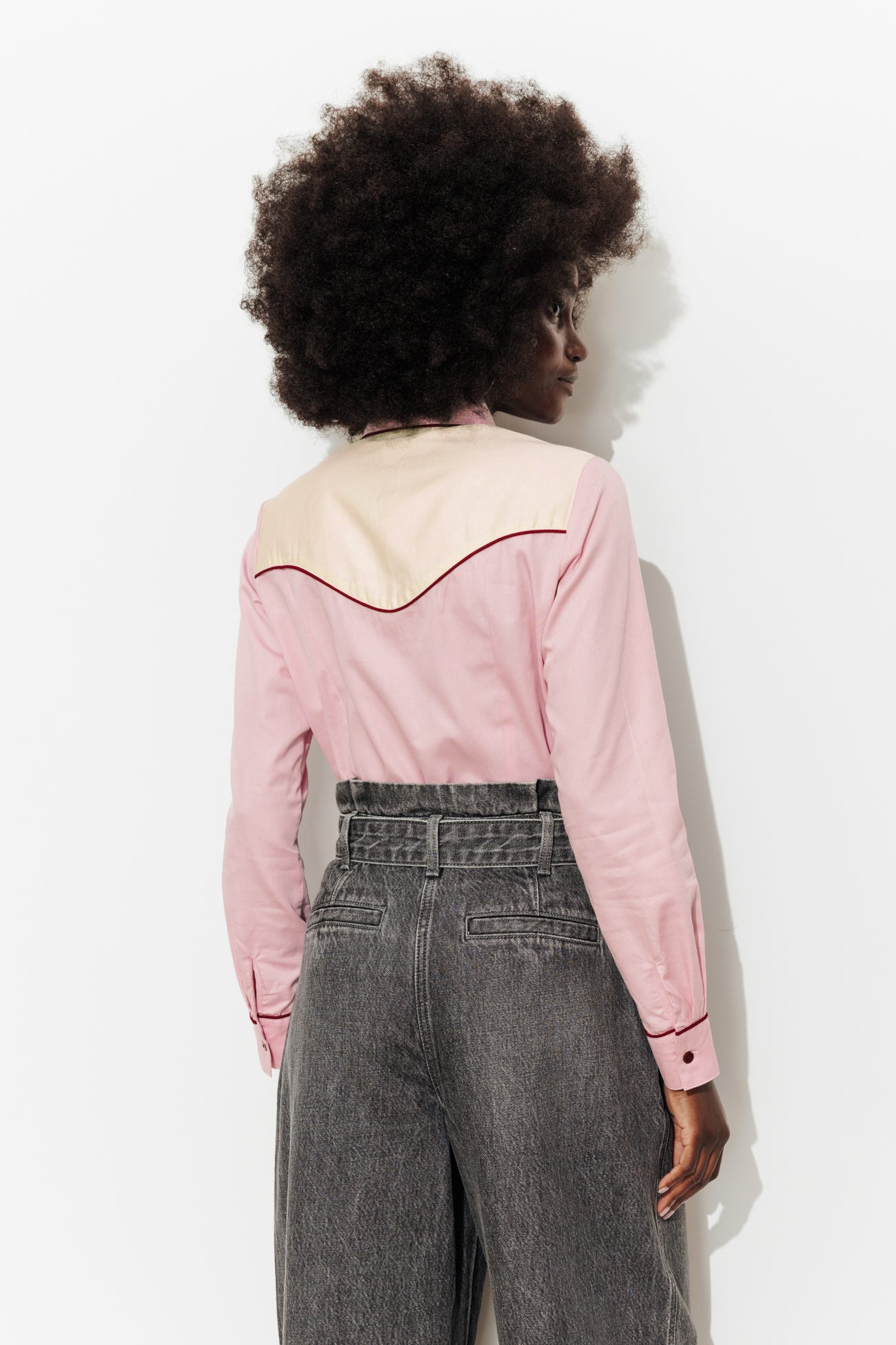 Chemise western brodée Femme