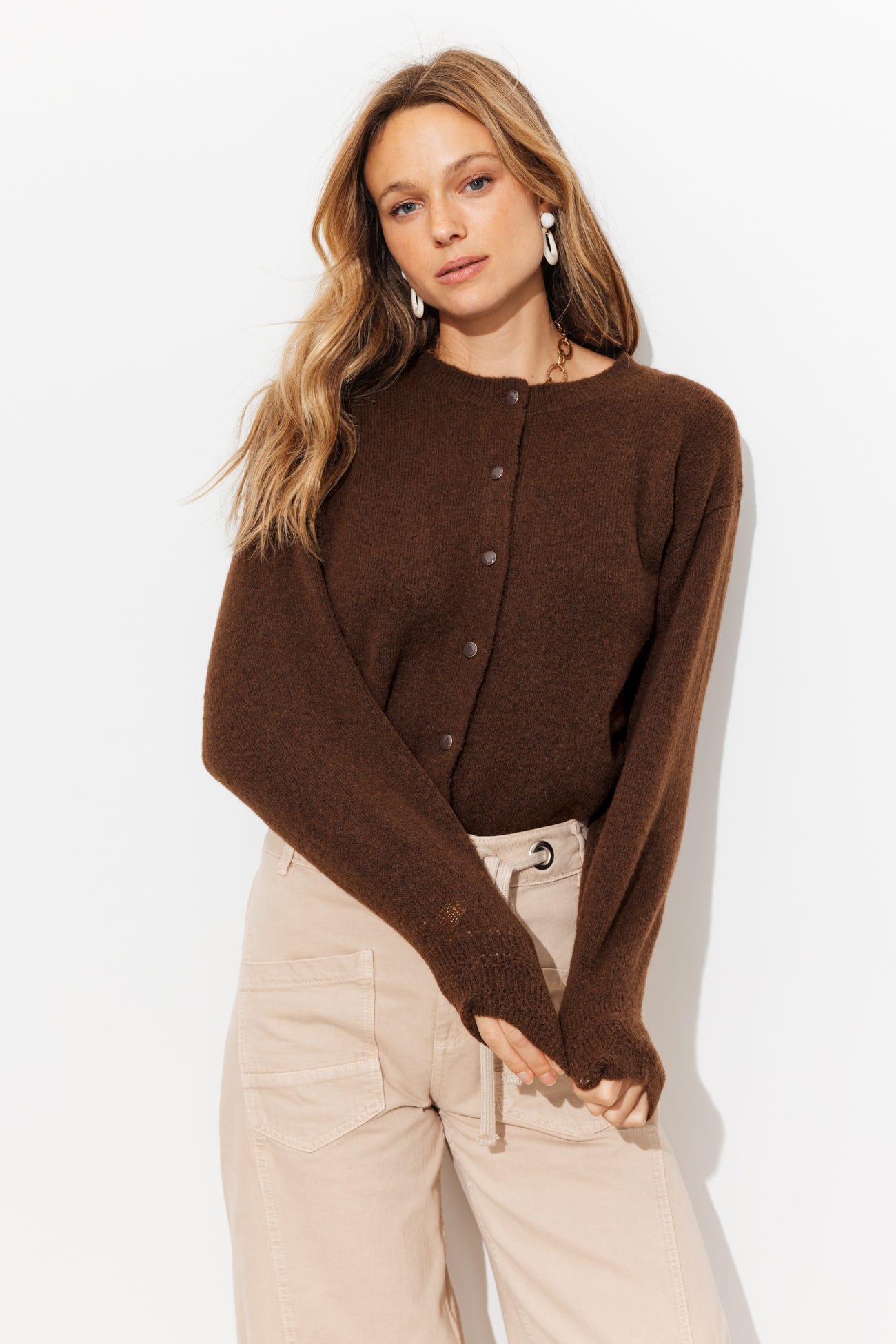 Cardigan with wool 