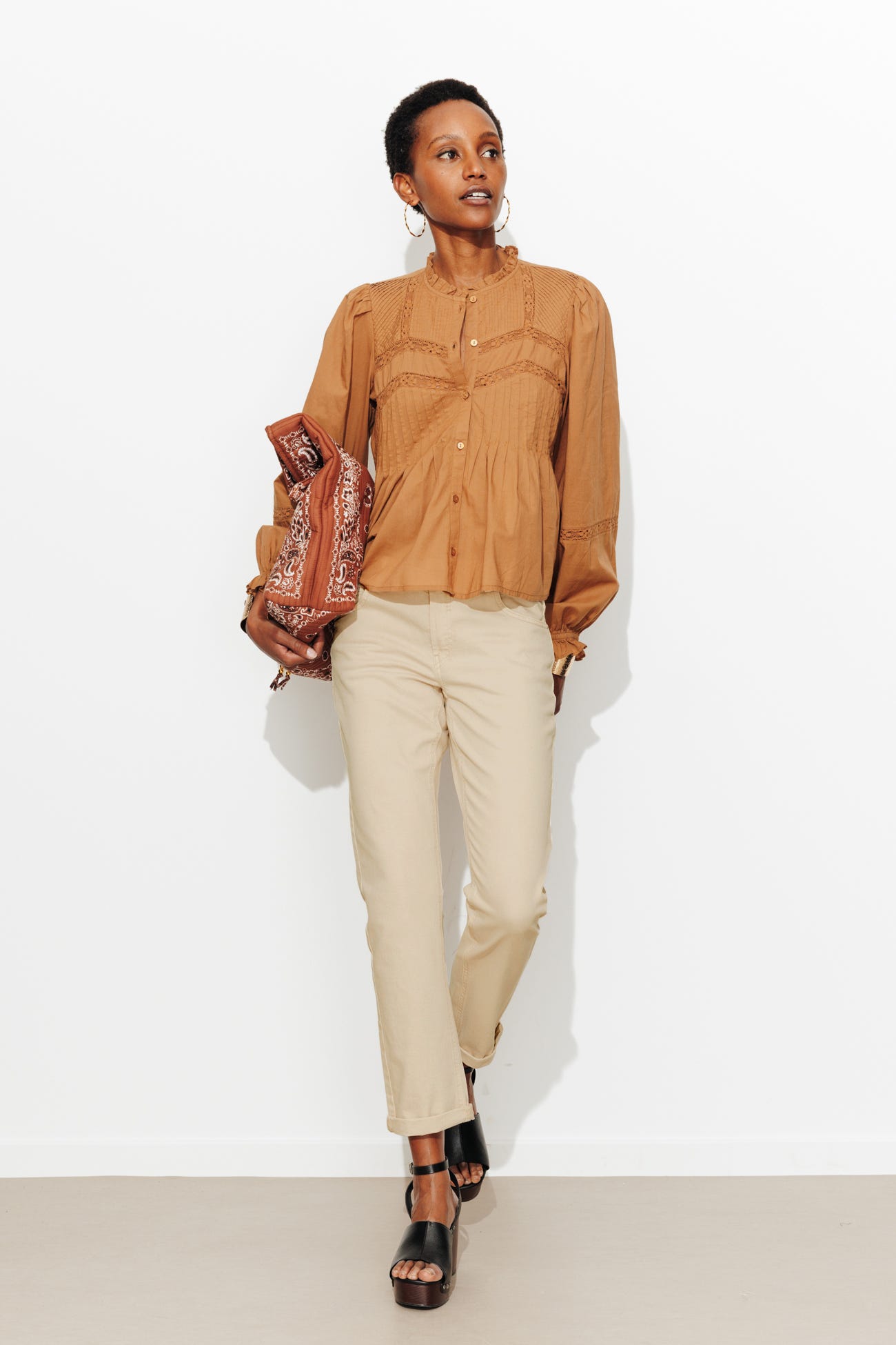 Jean girlfriend crop LUCIEN