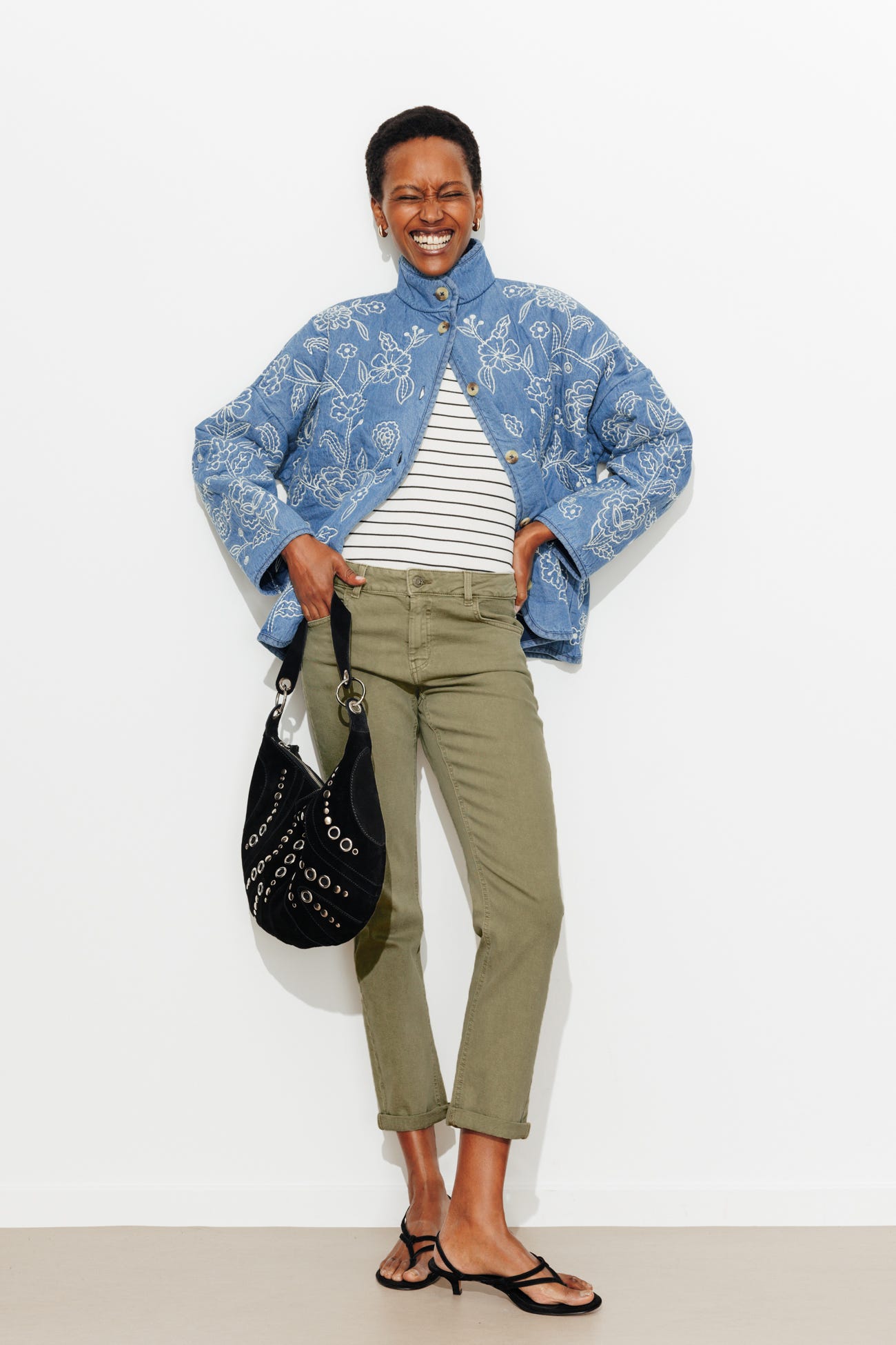 Jean girlfriend crop LUCIEN