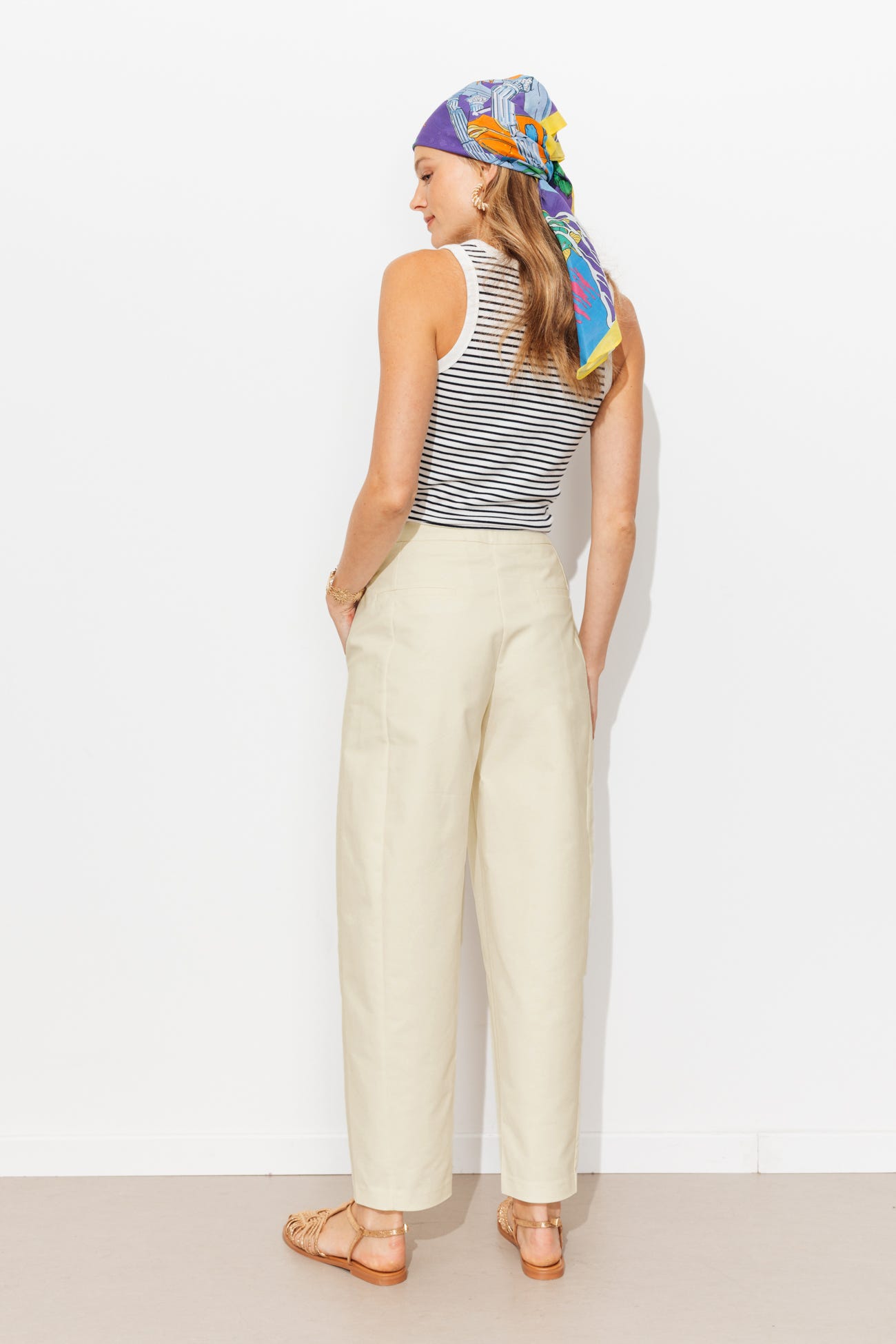 Pantalon barrel chic Femme