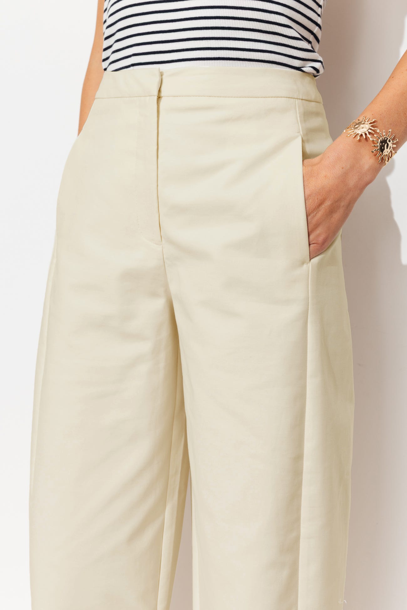 Pantalon barrel chic Femme