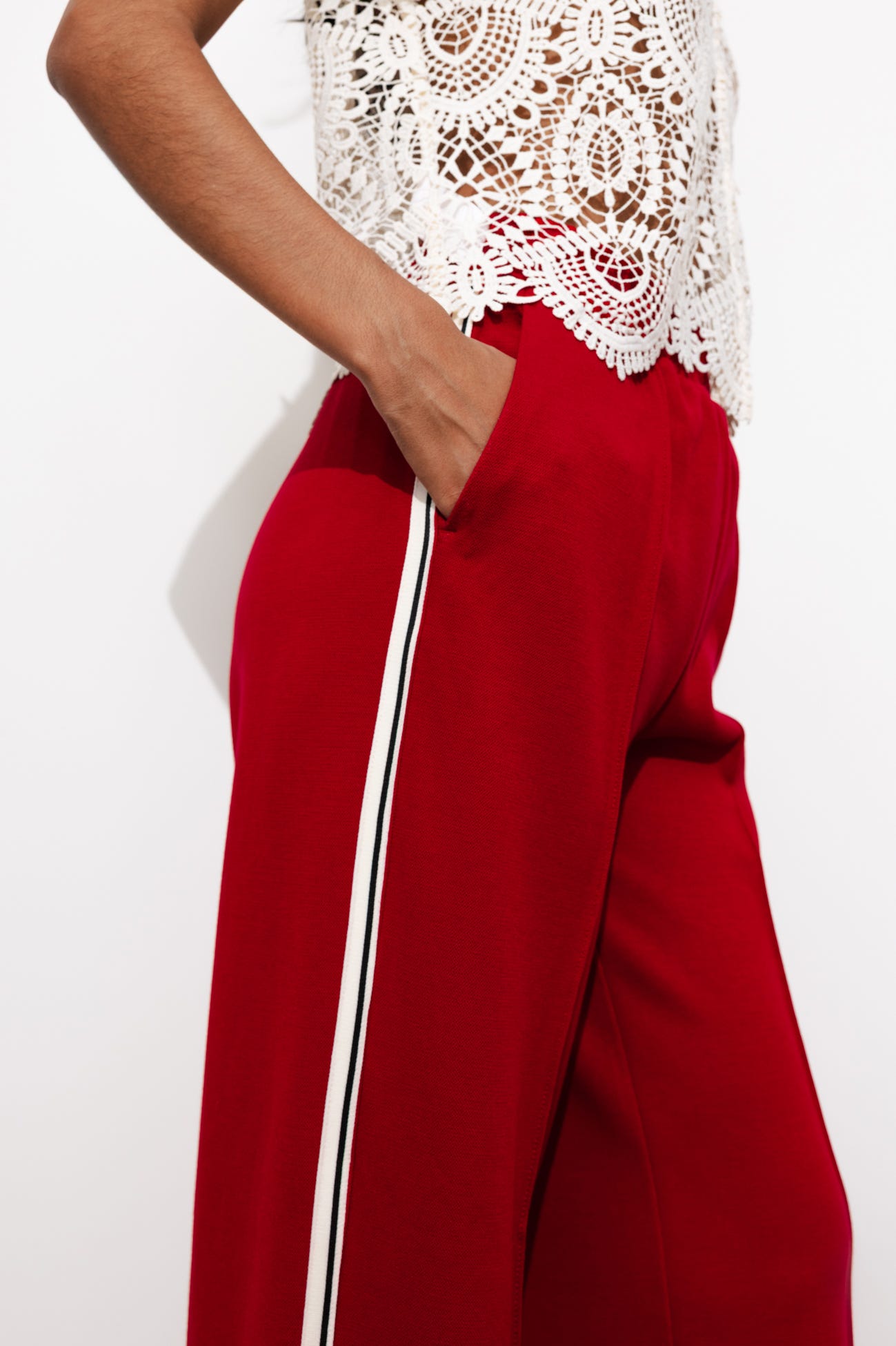 Joggers with band detail