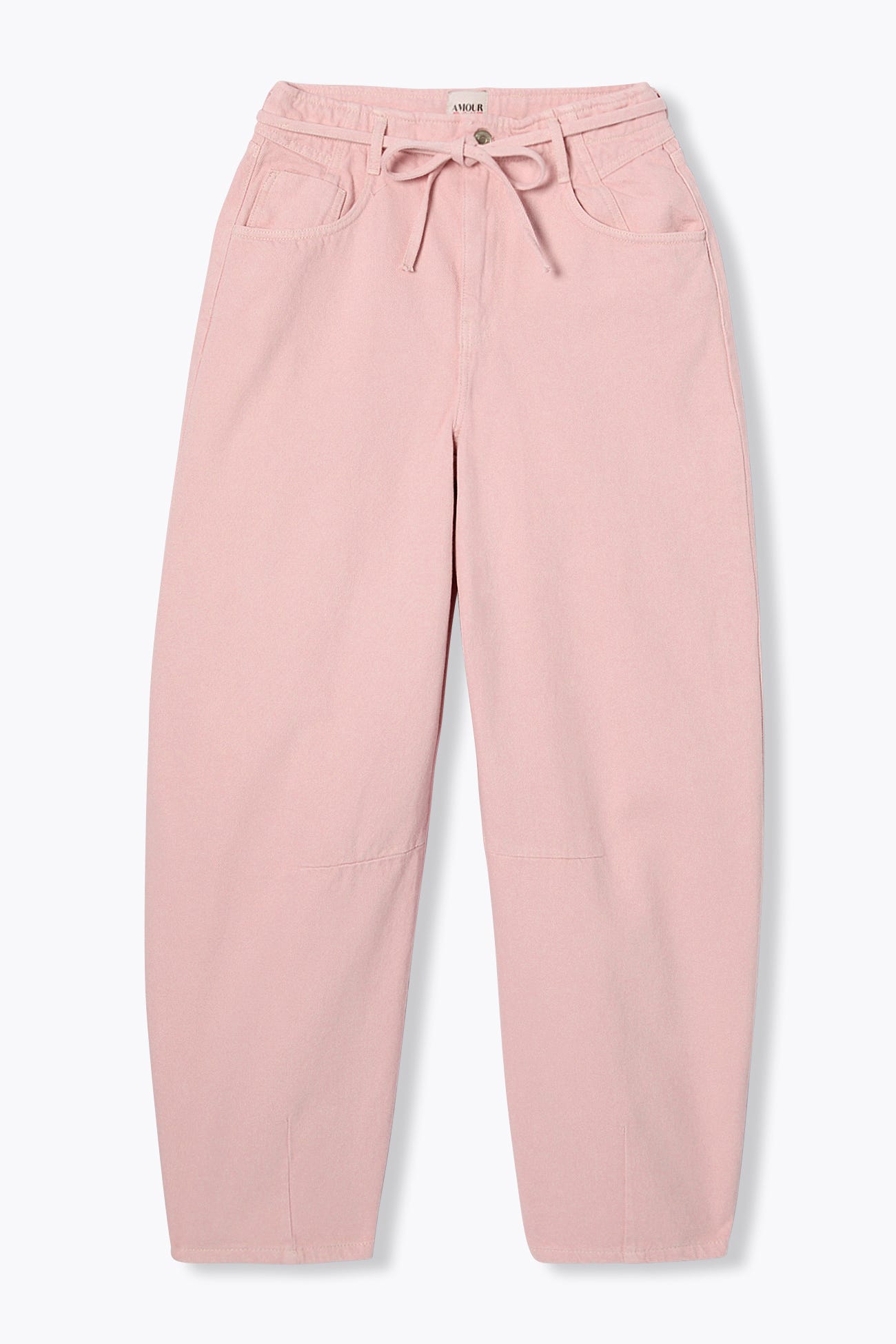 Pantalon barrel en toile Femme