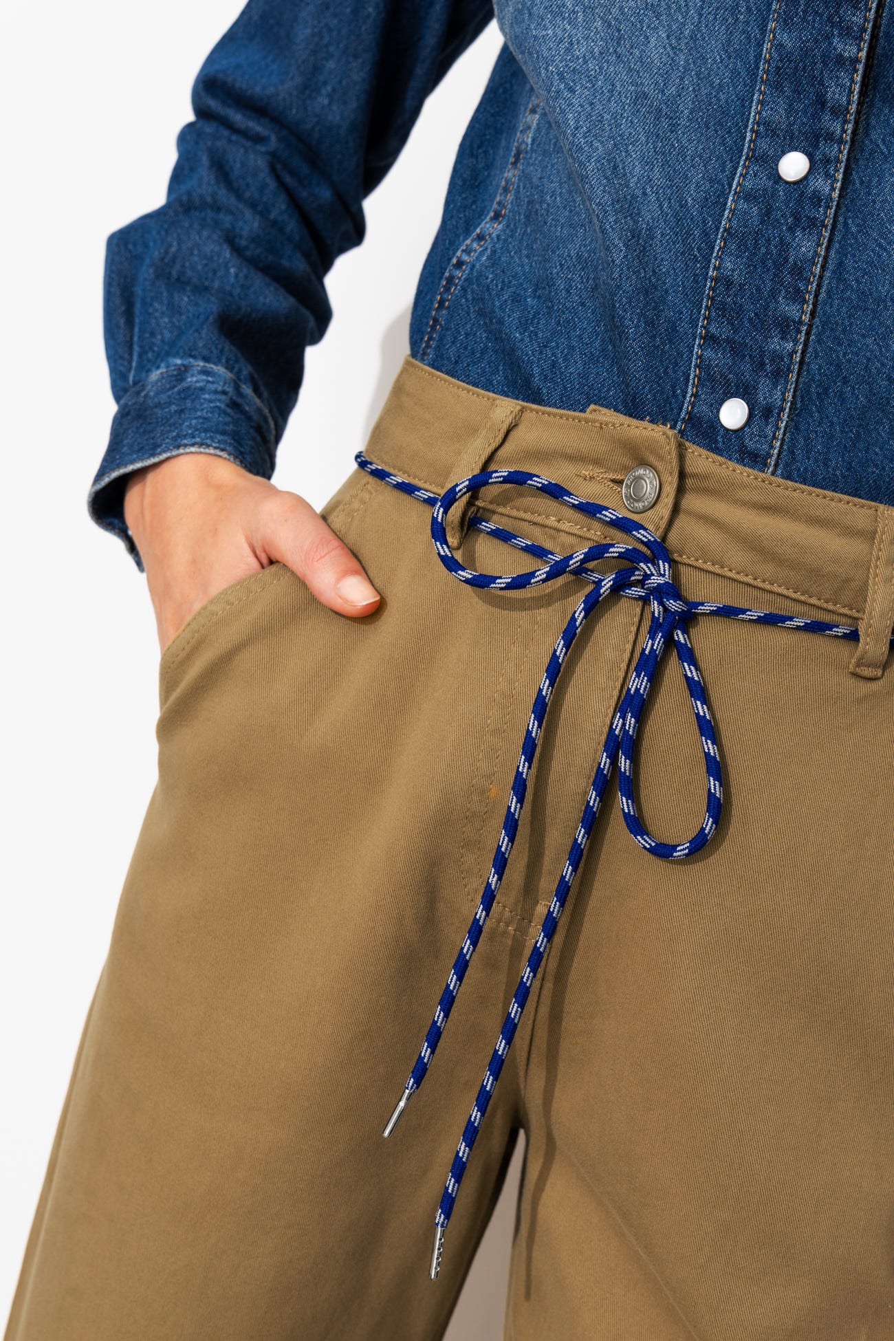 Pantalon chino taille haute