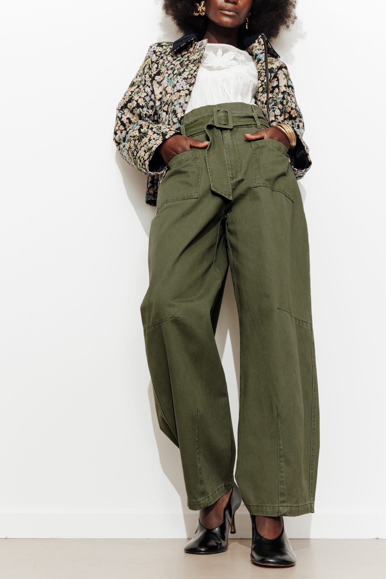 High Waist-Barrelhose
