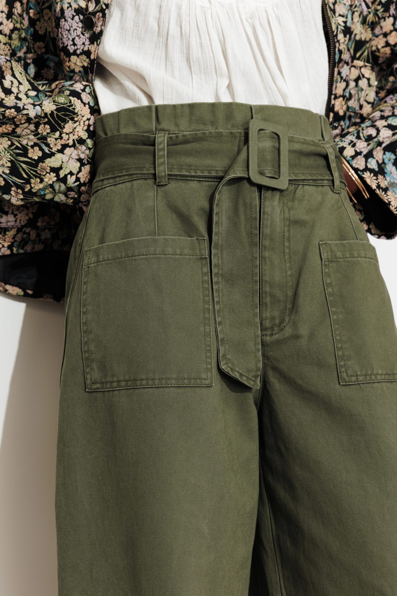 High Waist-Barrelhose