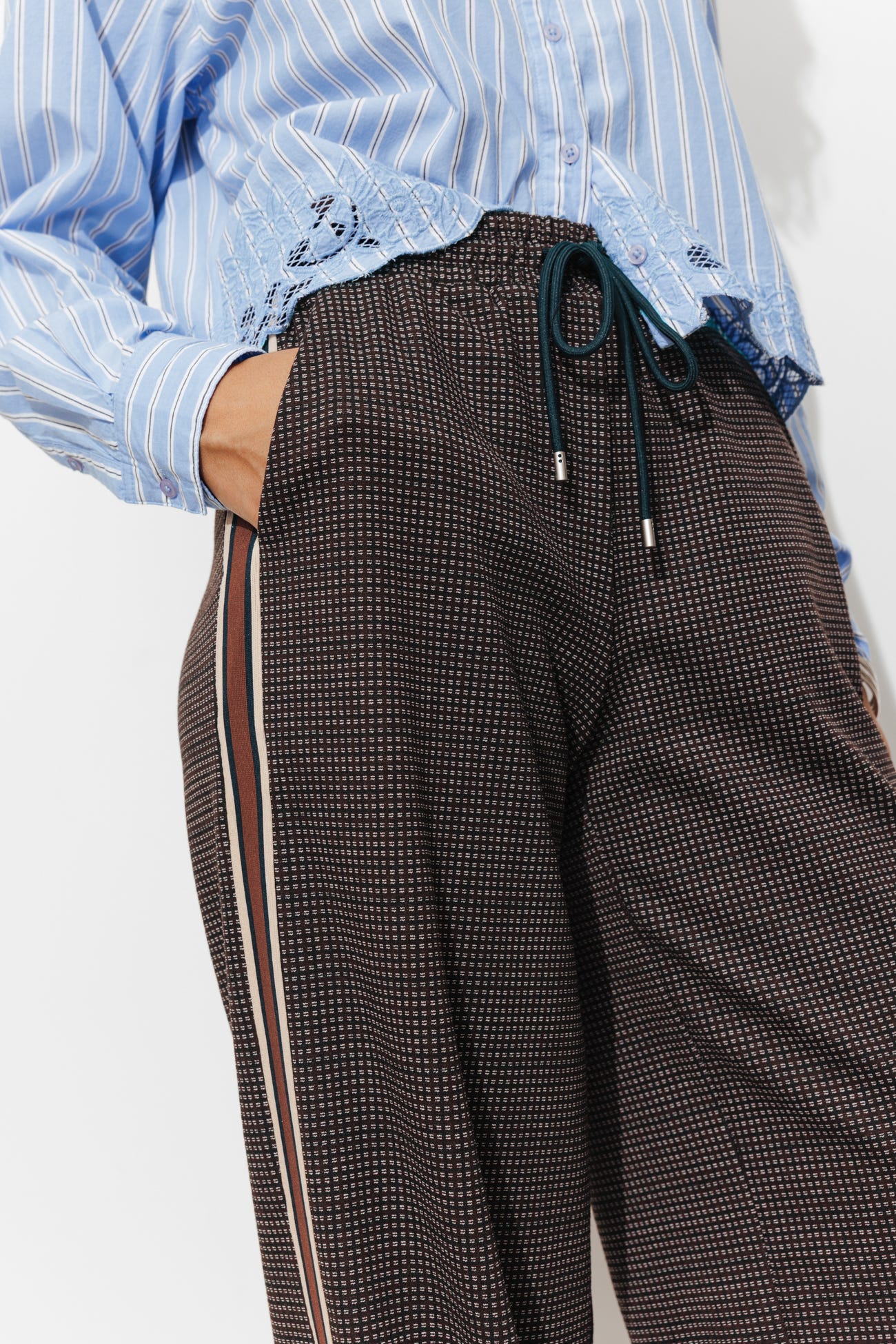Pantalon large jersey Milano