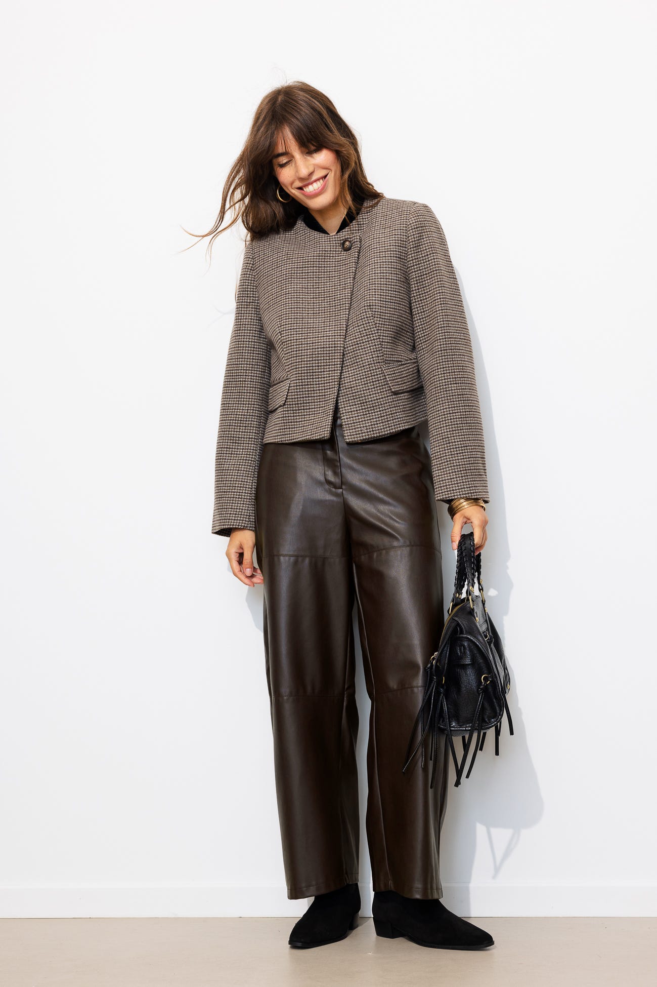 Pantalon en simili Femme