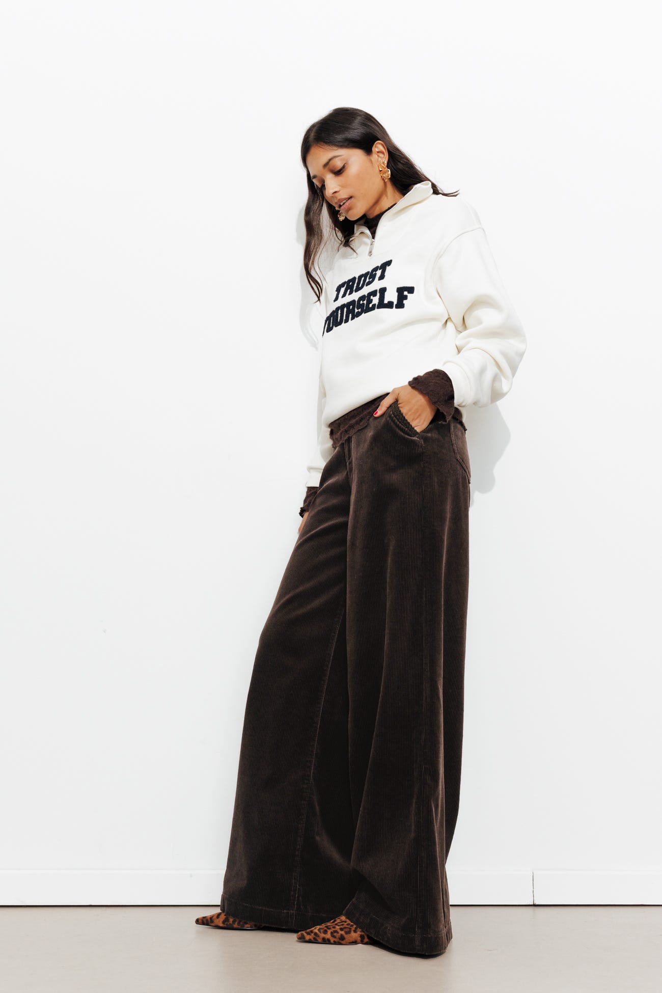 CESAR wide corduroy trousers