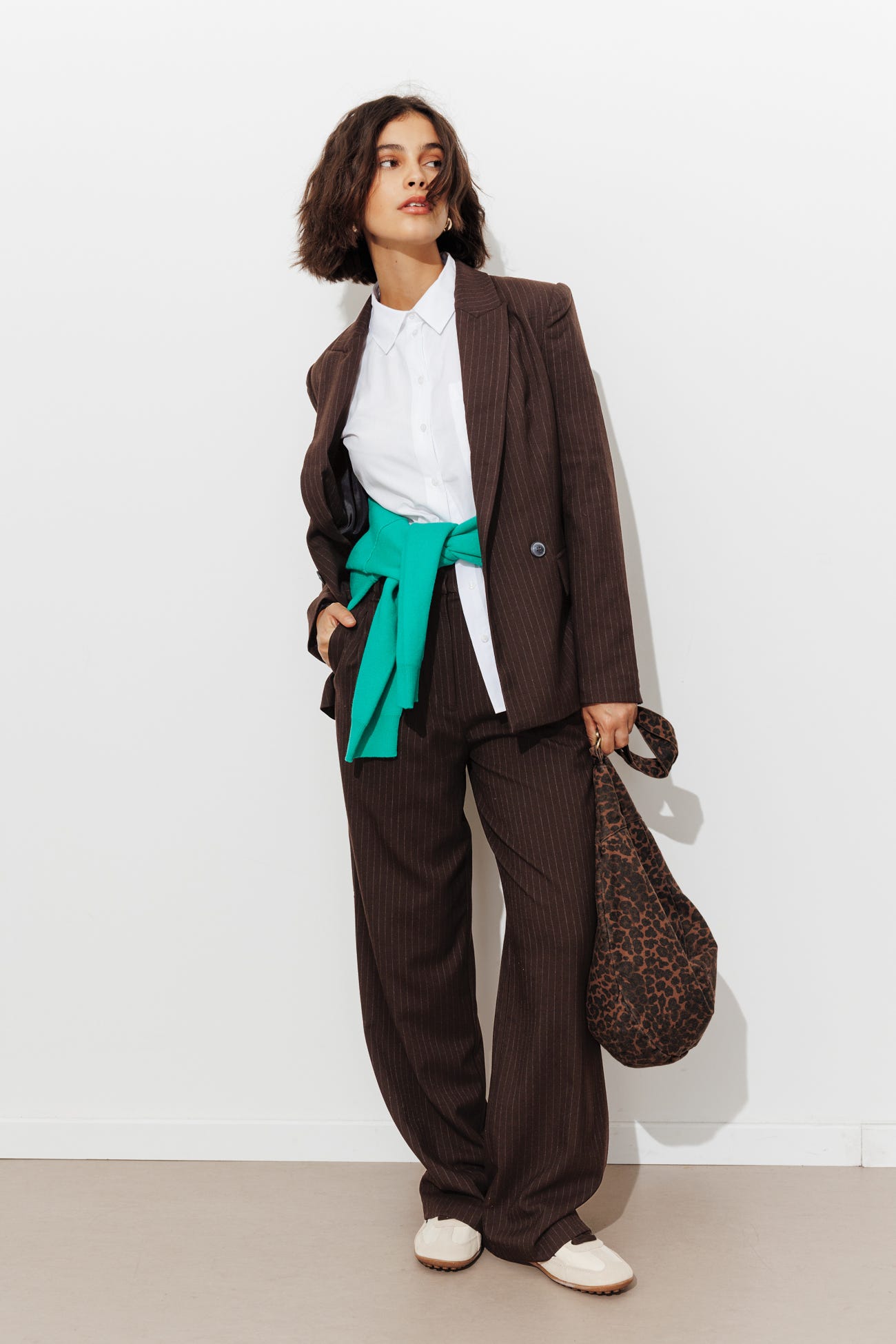 BILLY wideleg pleat trousers