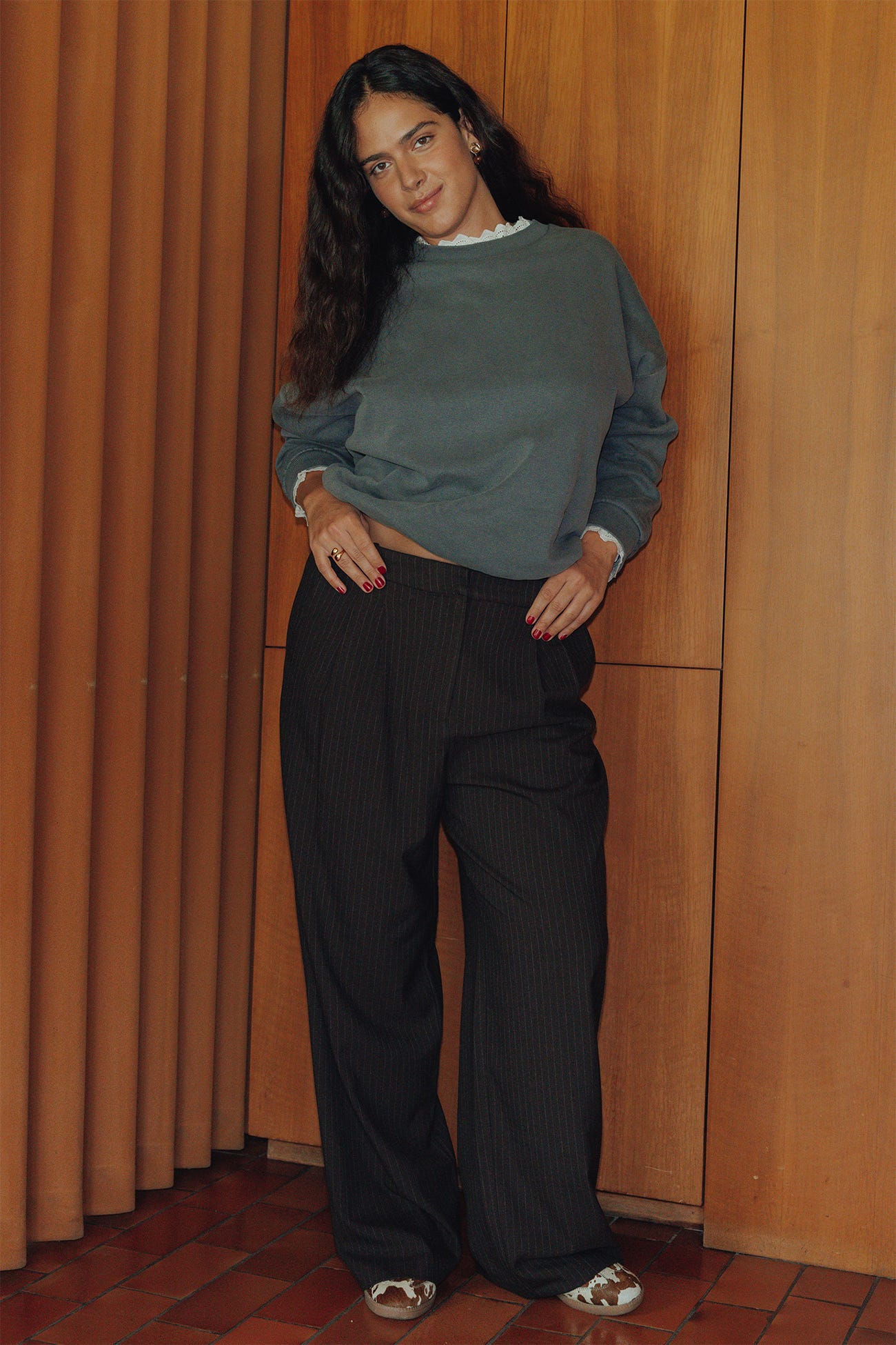 Pantalón ancho de pinzas BILLY