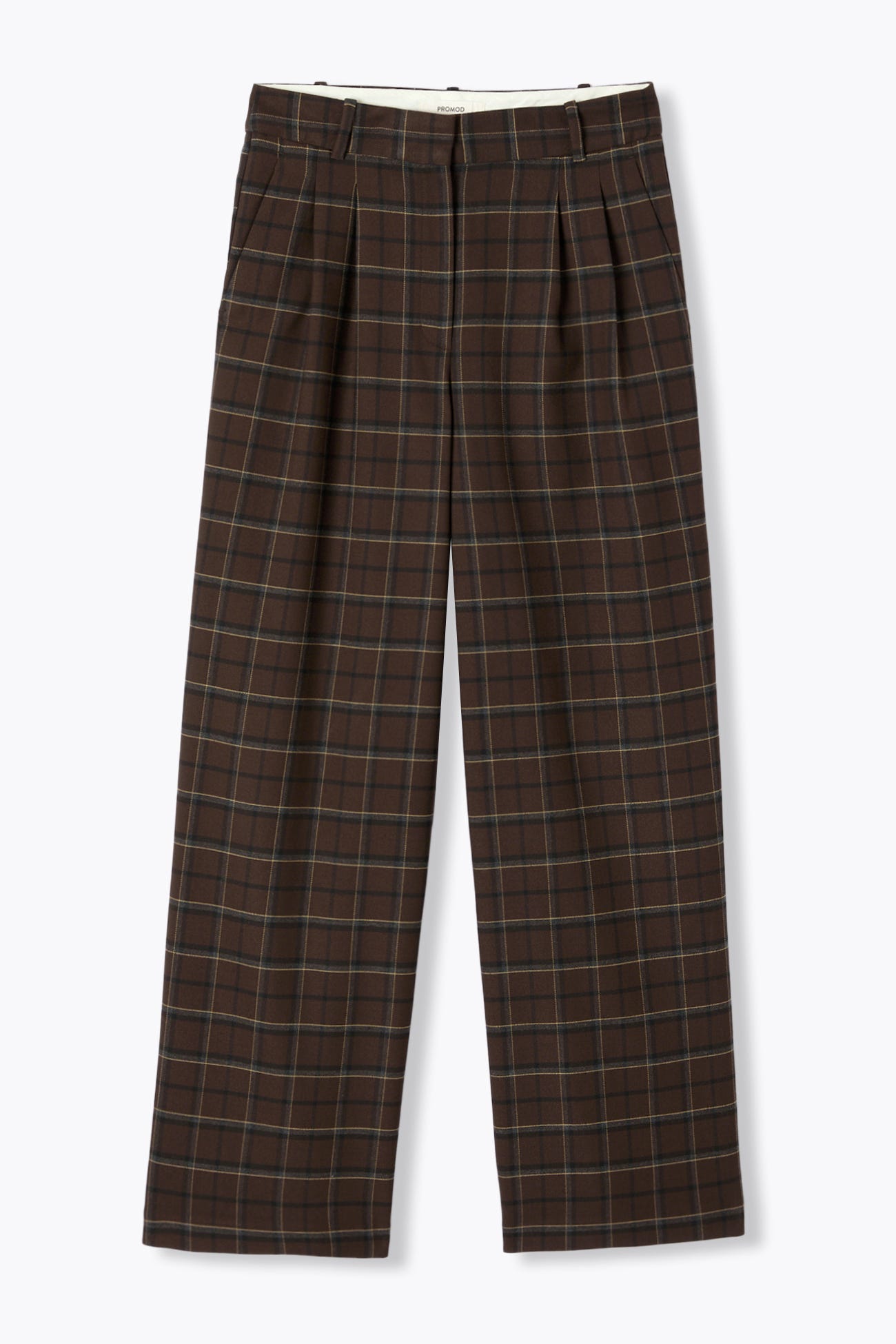 BILLY pantalon large carreaux
