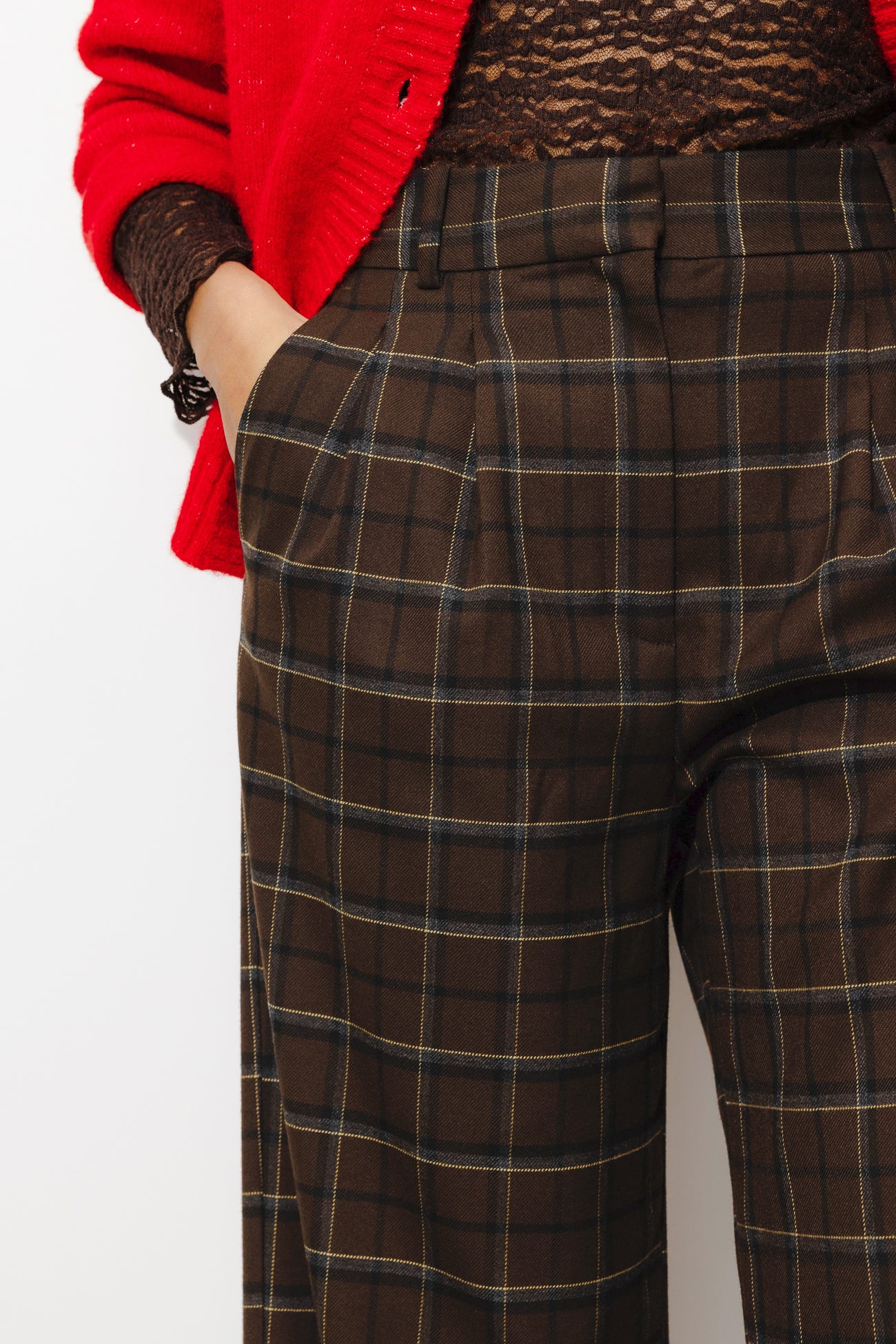 Weite karierte Hose BILLY