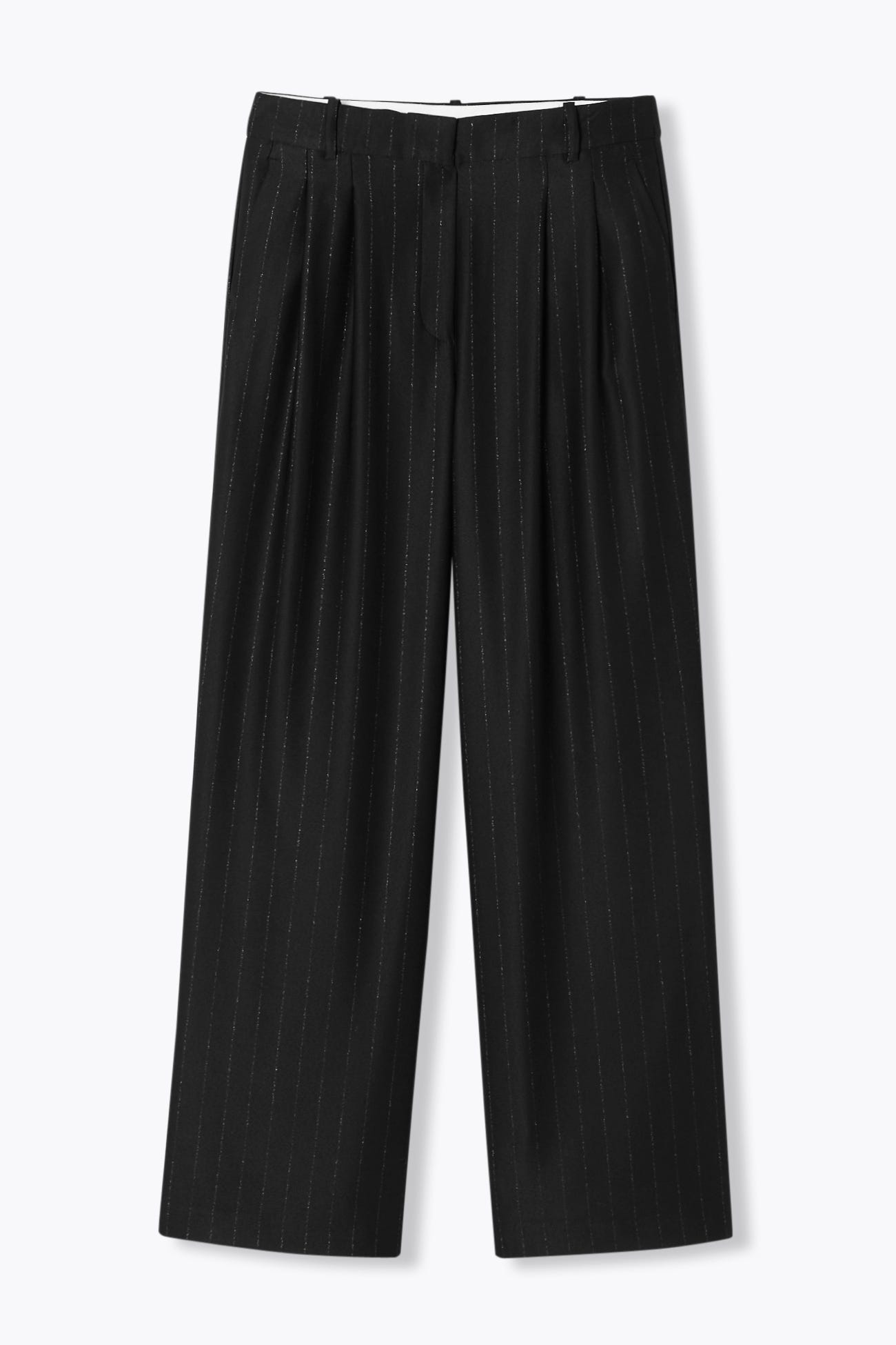 BILLY pantalon large à rayures