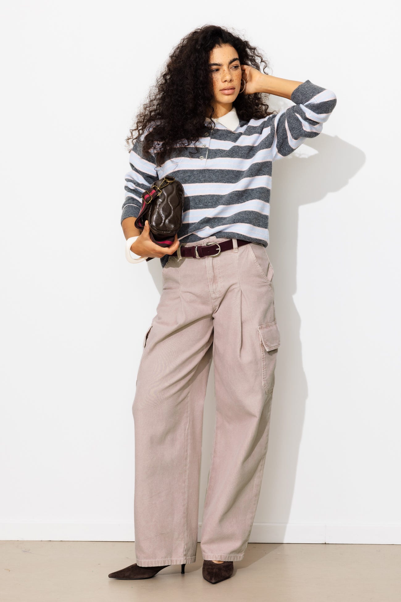 Pantalon barrel cargo Femme