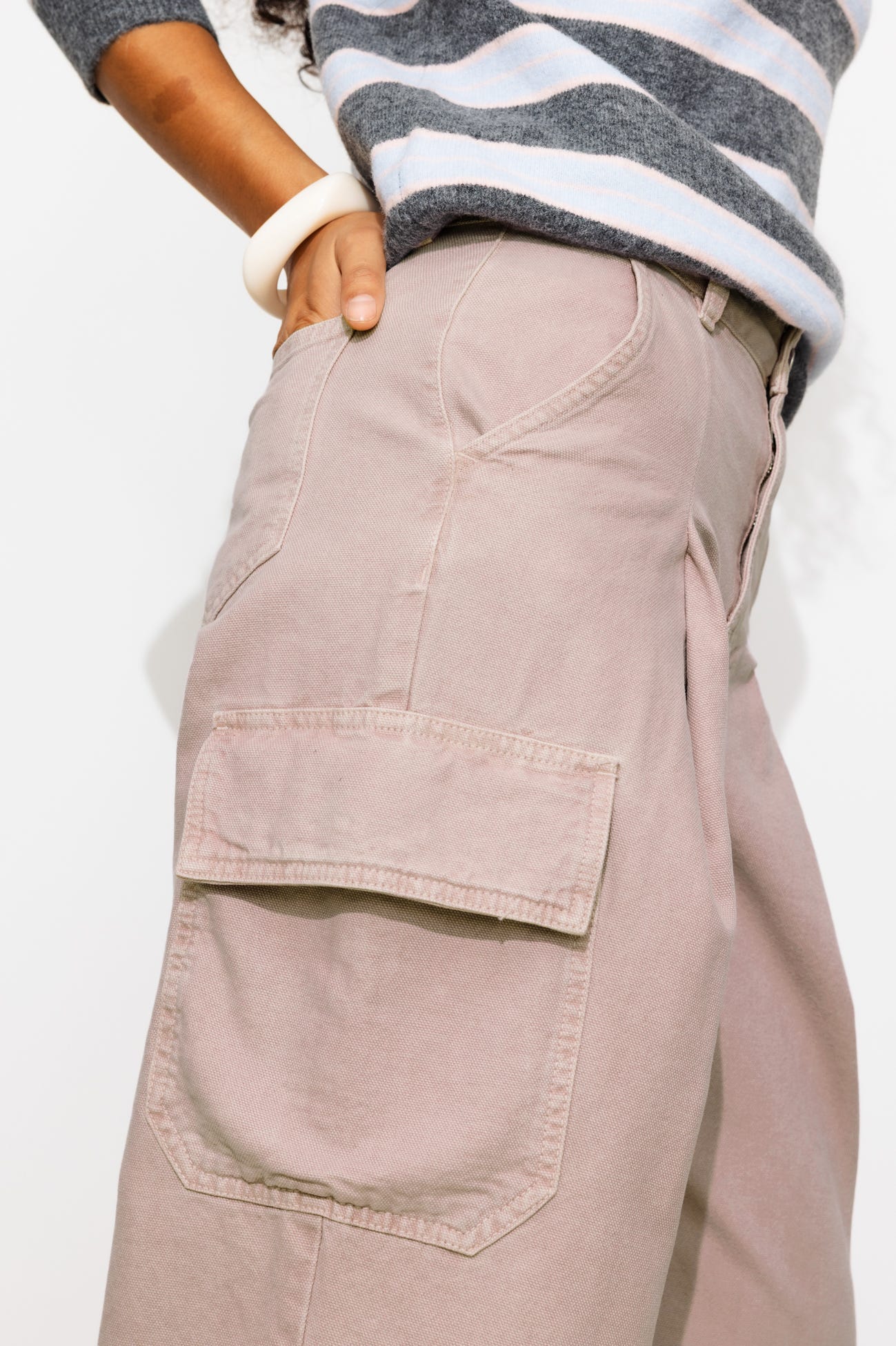 Cargo barrel trousers