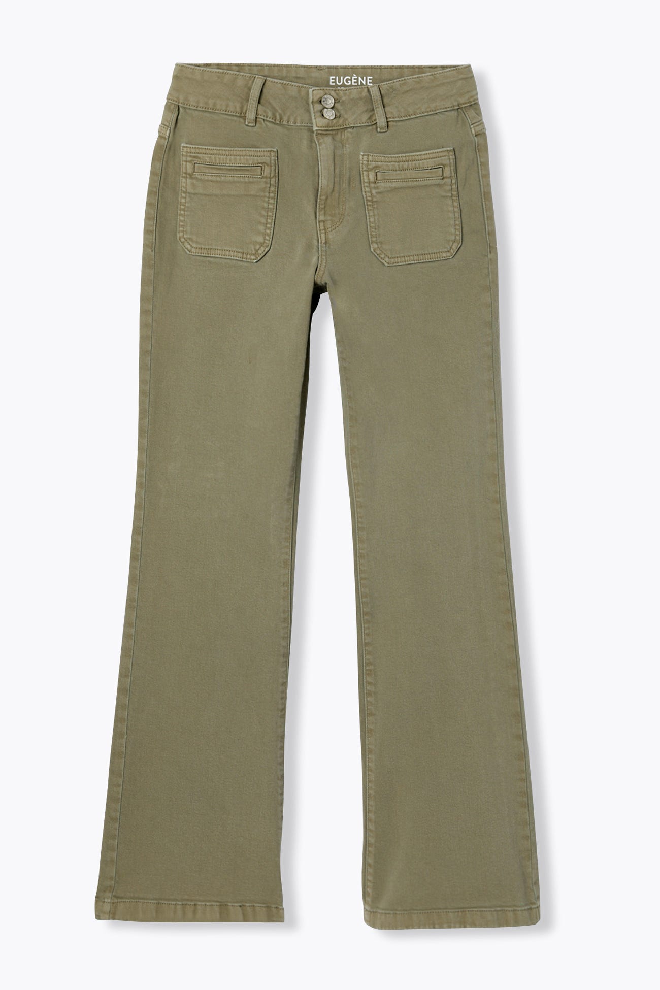 EUGENE pantalon bootcut toile