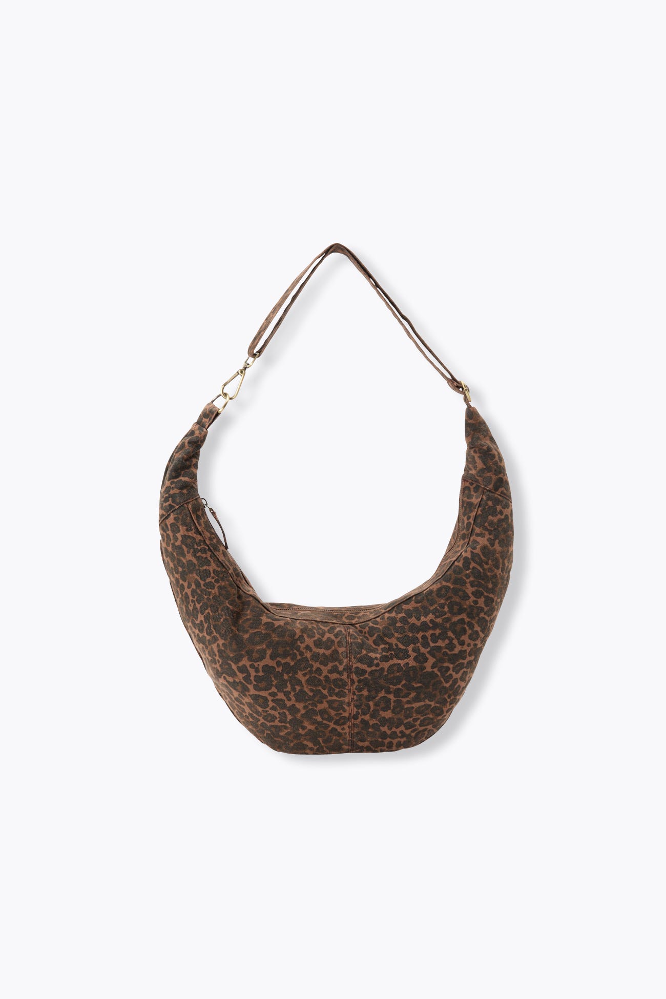 Sac demi-lune léopard Femme