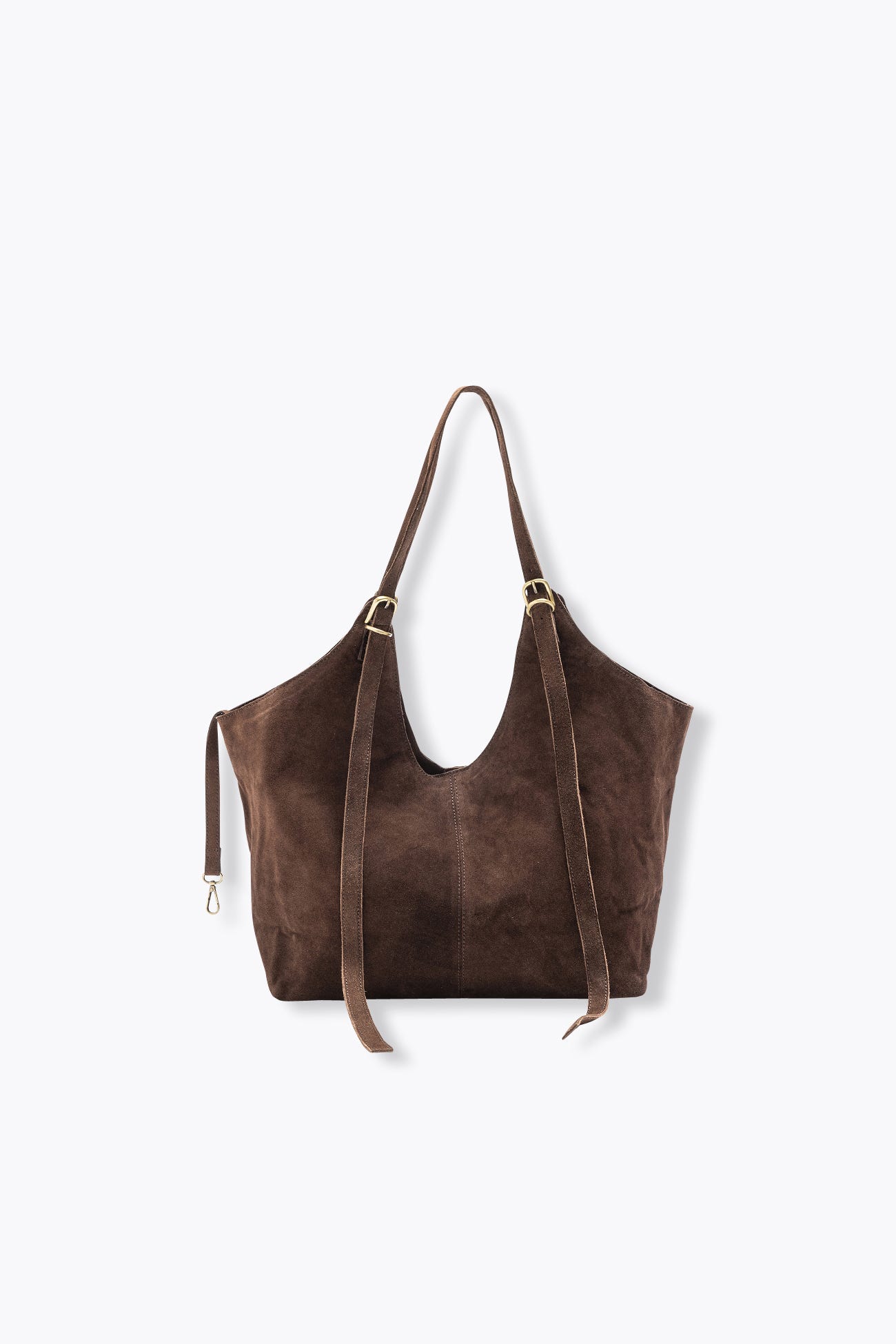 Roomy suede leather bag