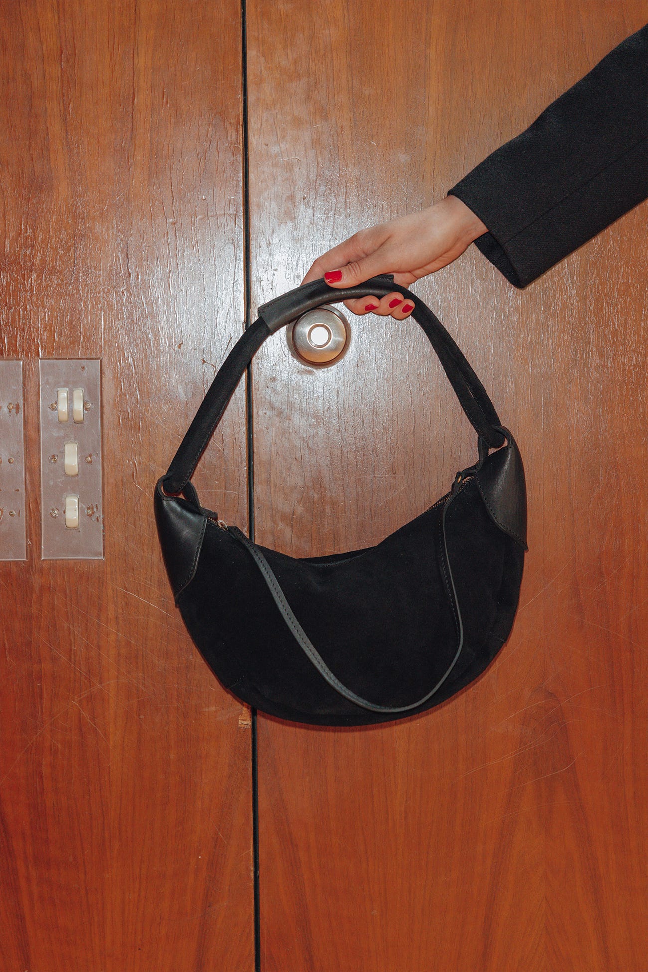 Sac baguette en cuir Femme