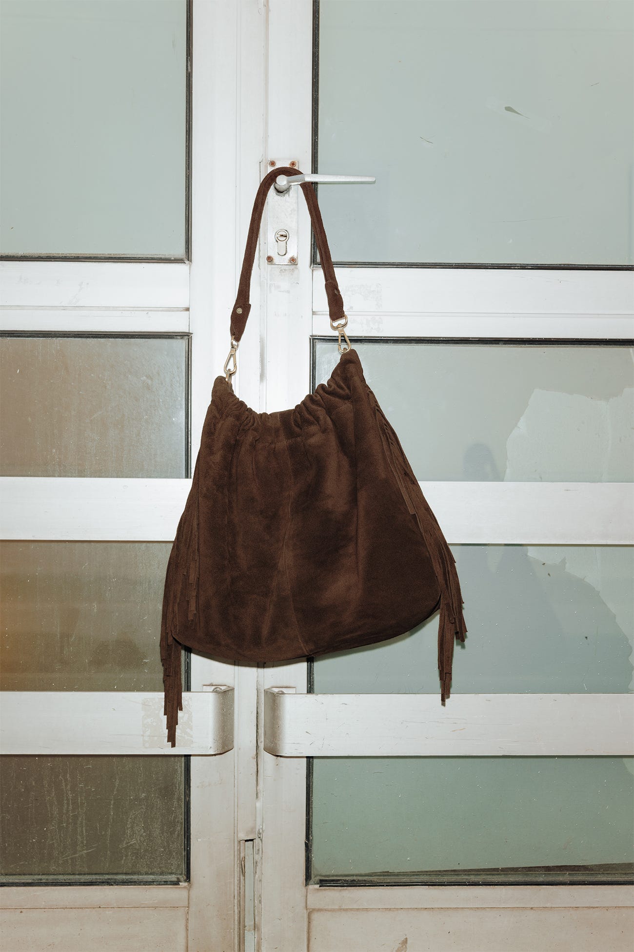 Sac à franges en cuir Femme