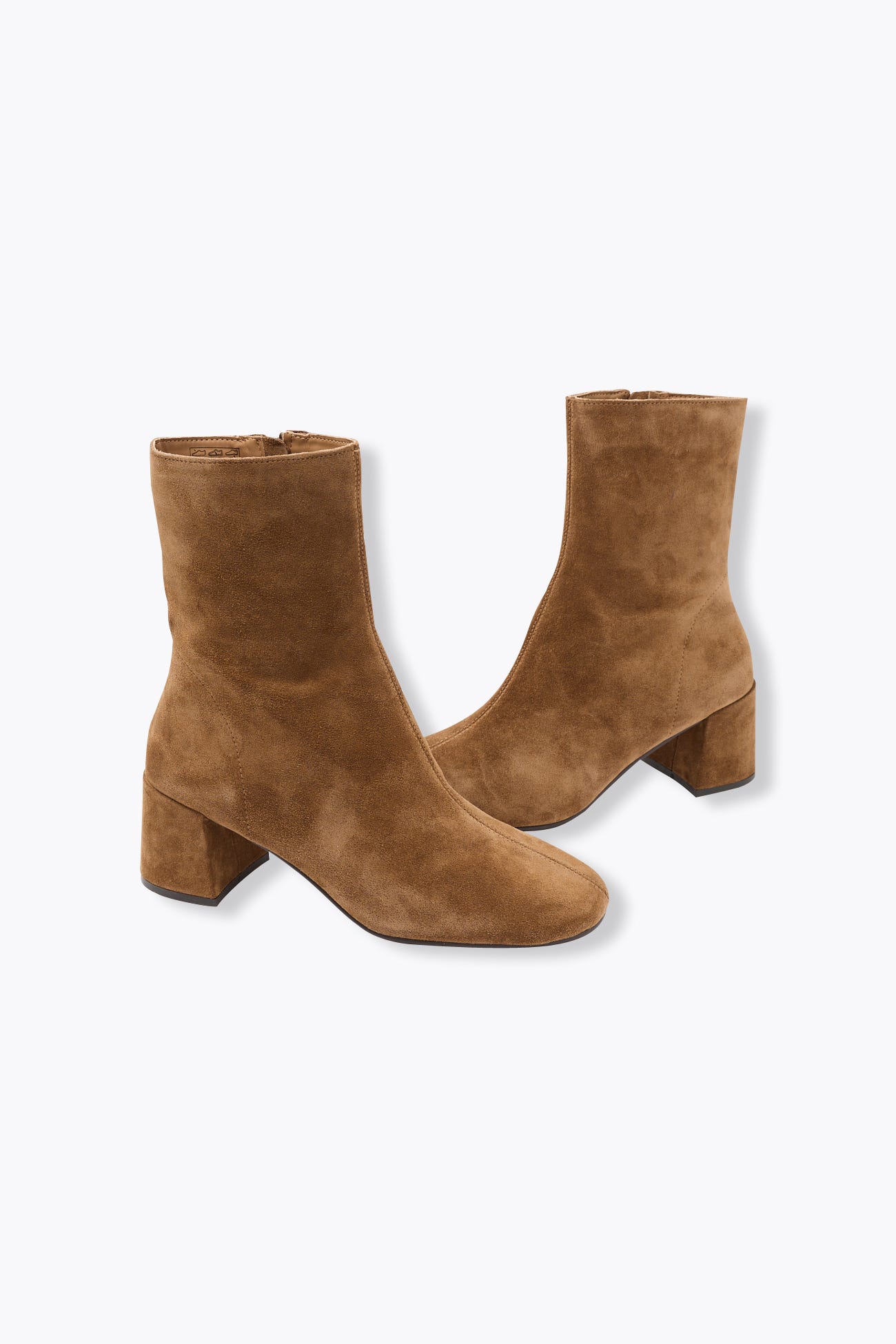 Boots en cuir suédé