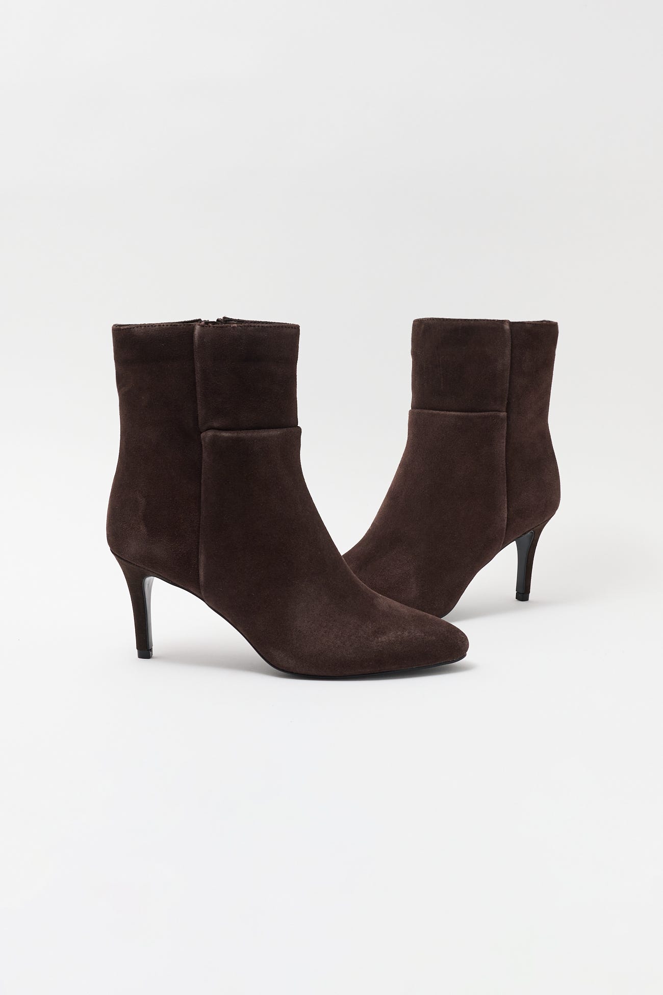 Boots en cuir à talon Femme