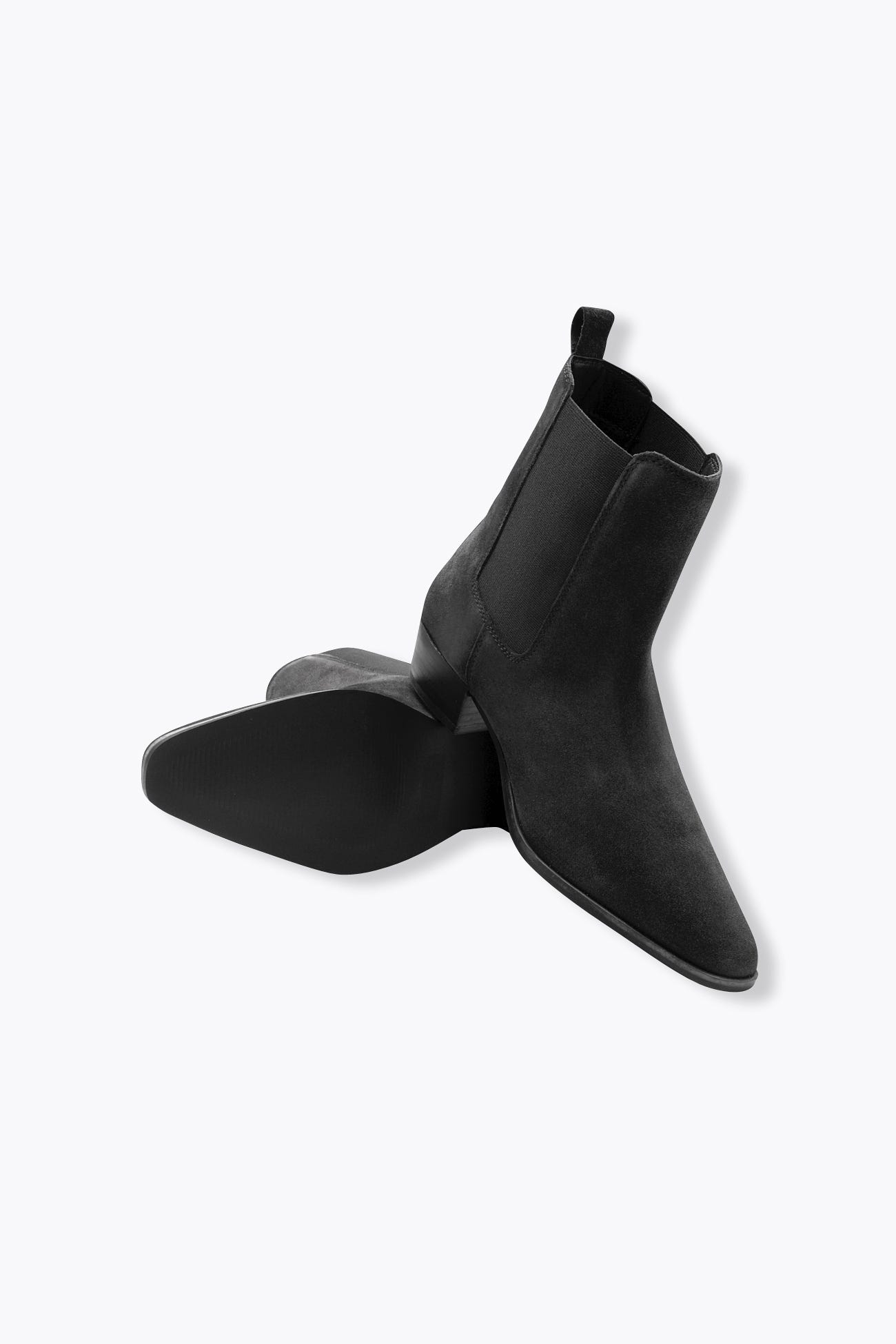 Boots en cuir suédé Femme