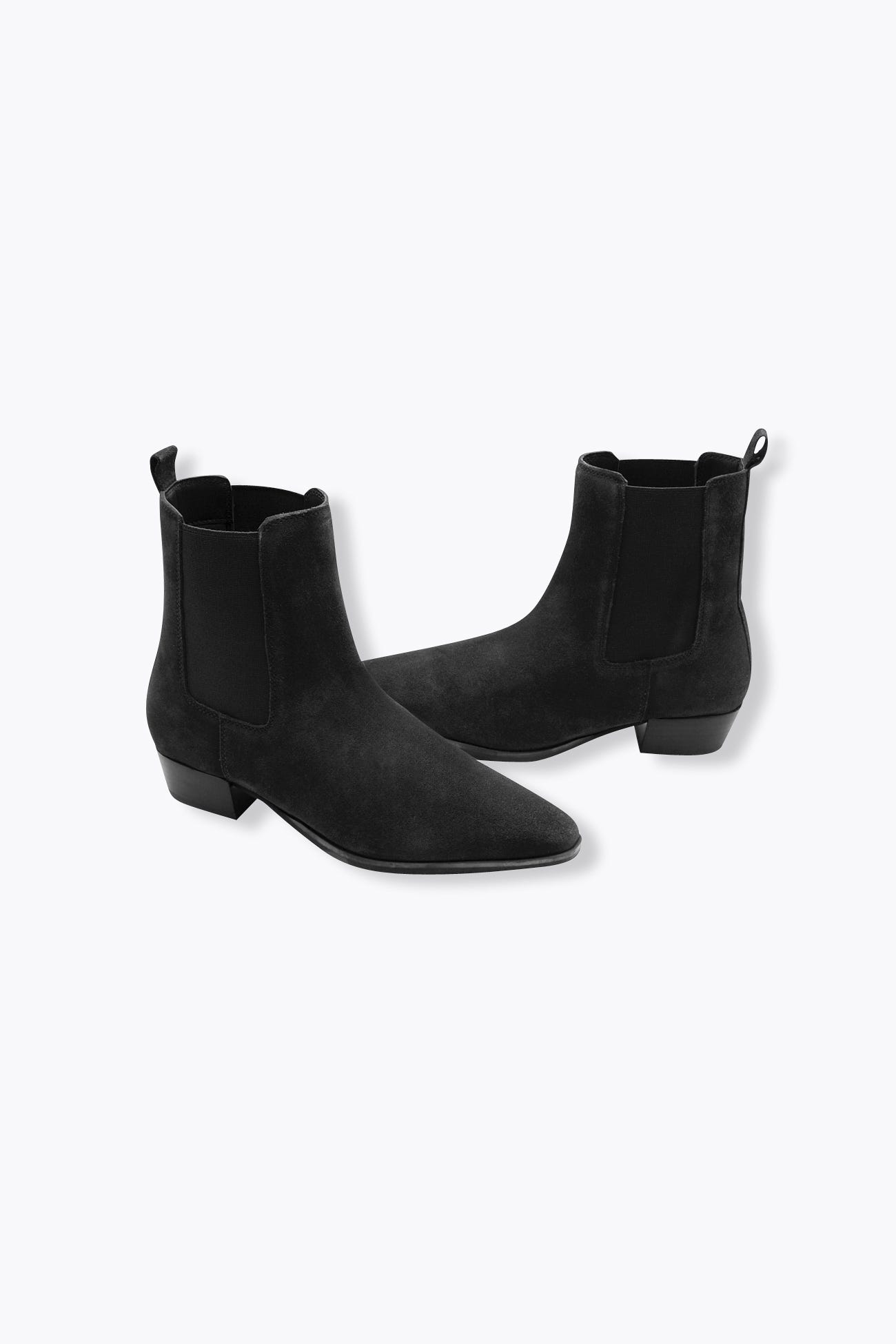 Boots en cuir suédé Femme