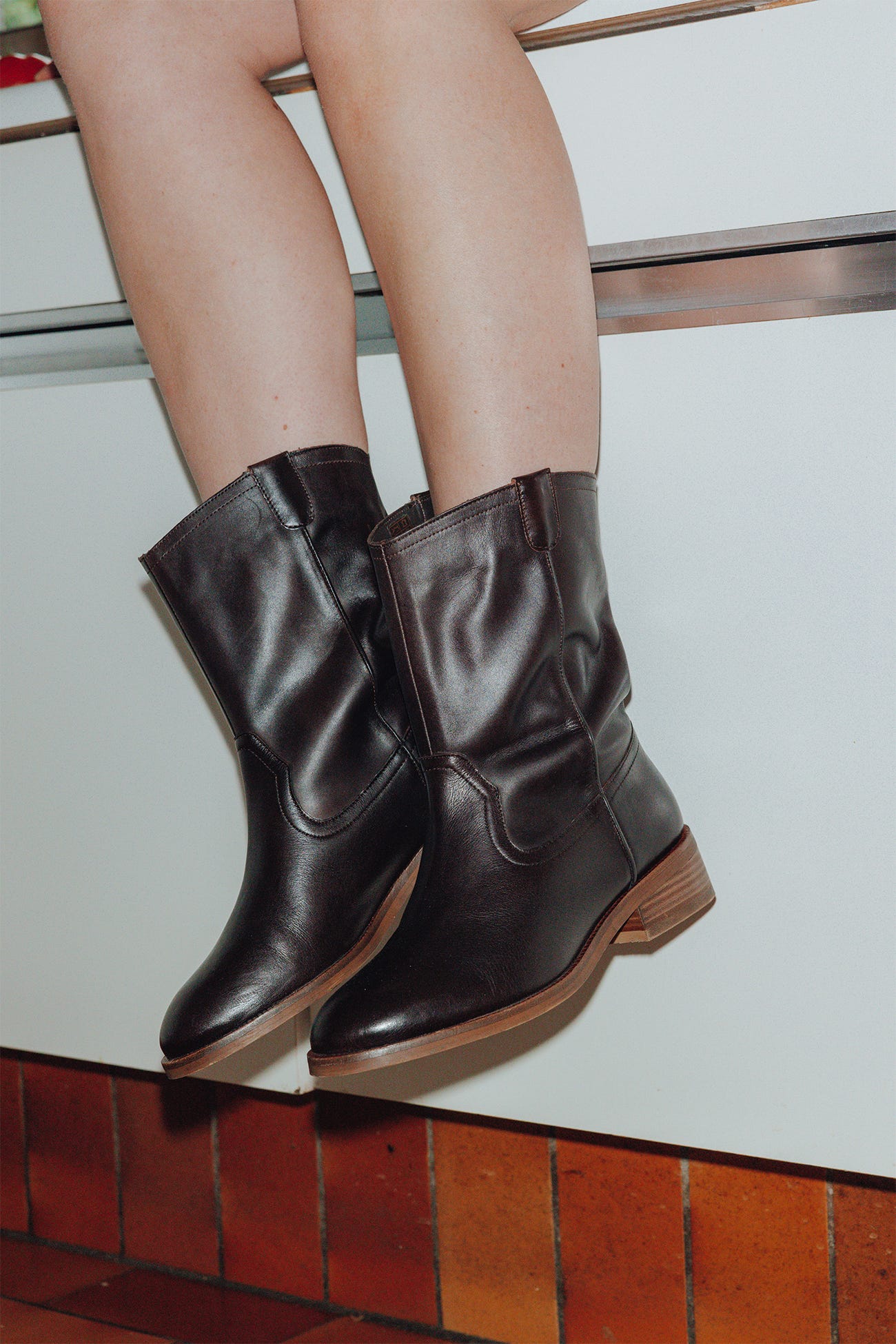 Boots camarguaises en cuir