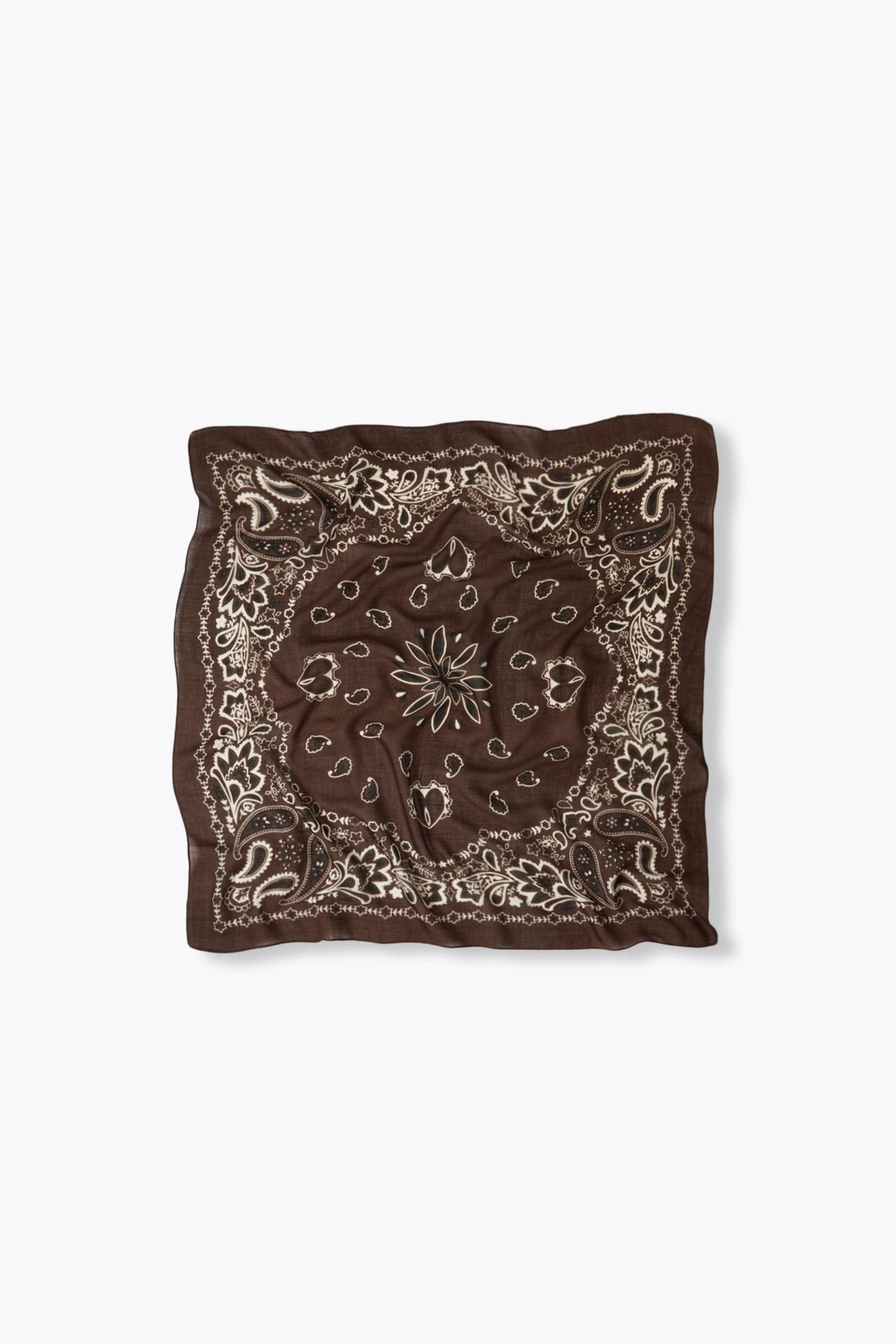 Foulard carré en laine Femme