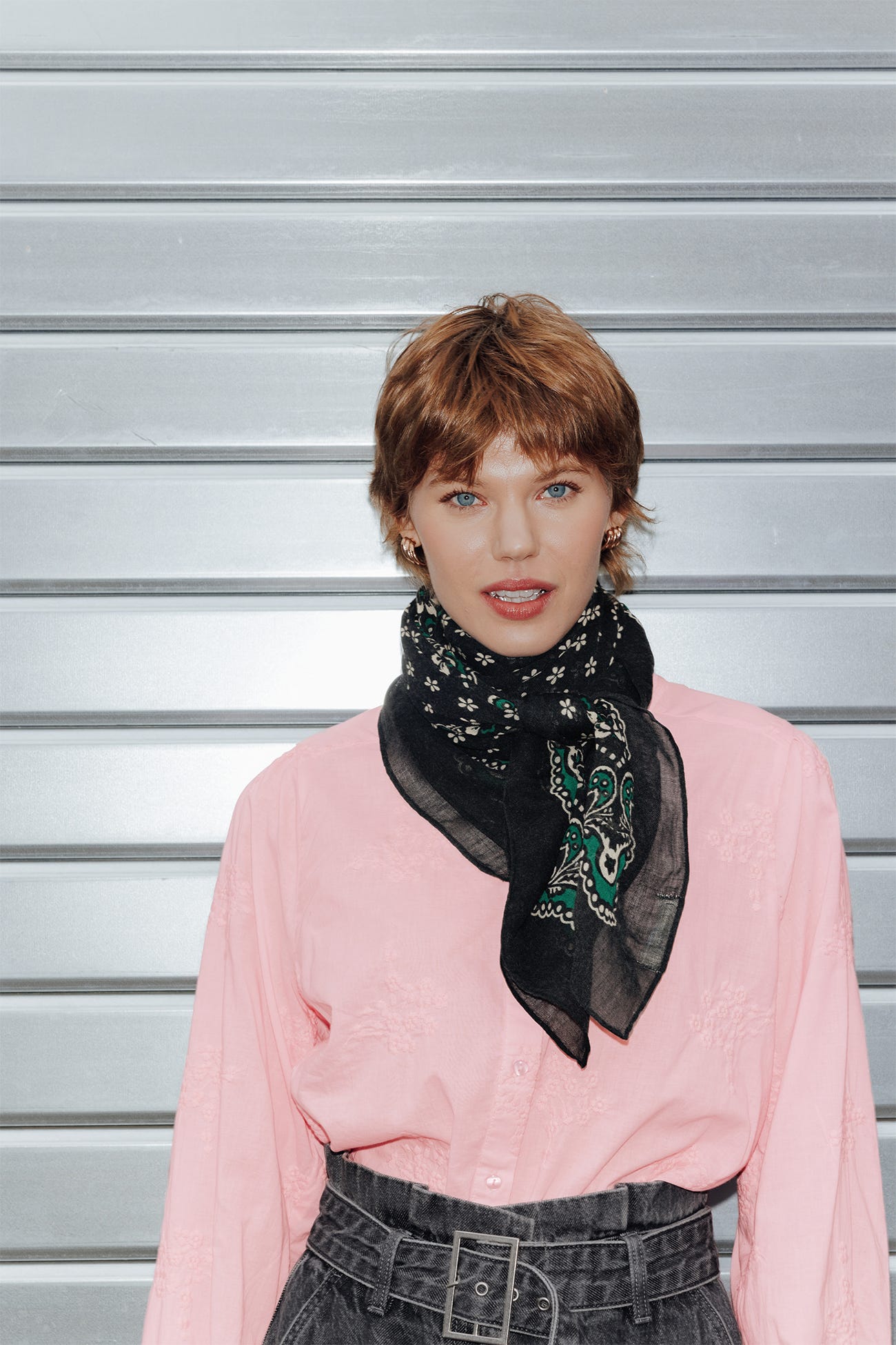 Foulard carré 100% laine
