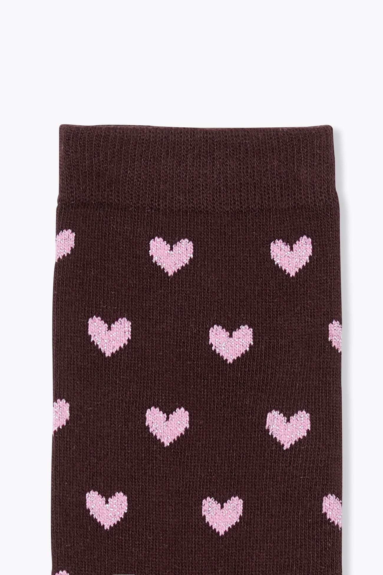 Chaussettes à coeurs pailletés