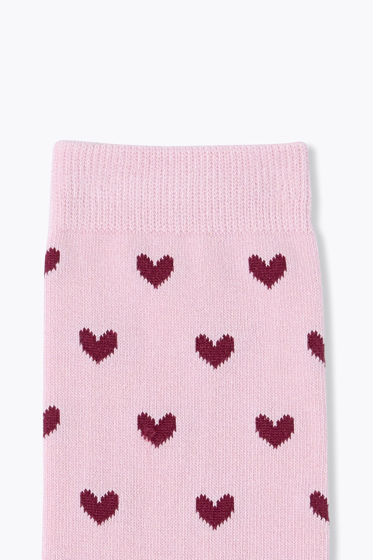 Chaussettes coeur jacquard