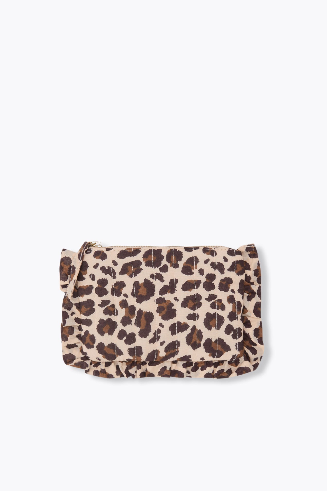Mini-pochette zippée léopard