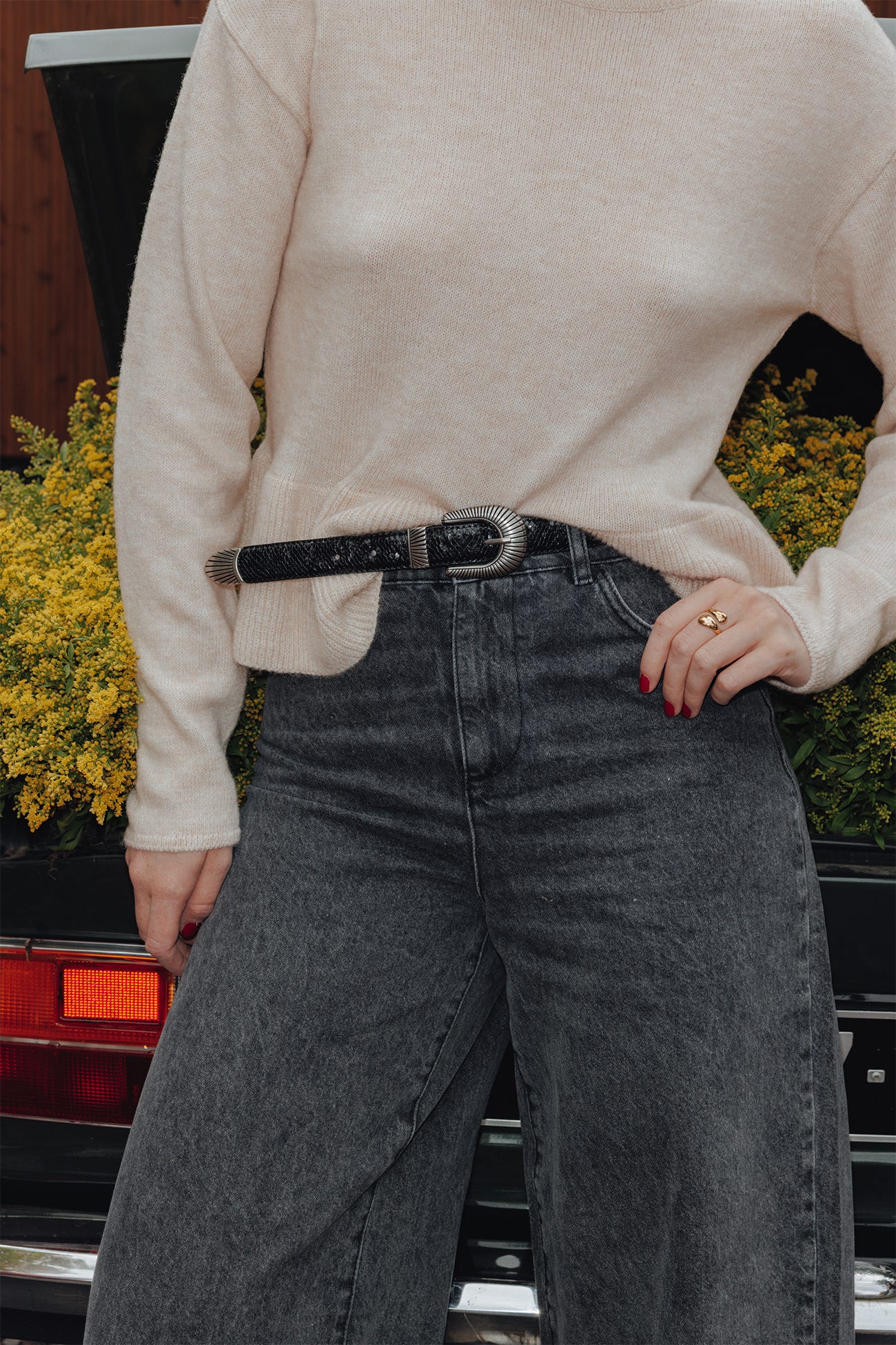 Ceinture effet reptile Femme