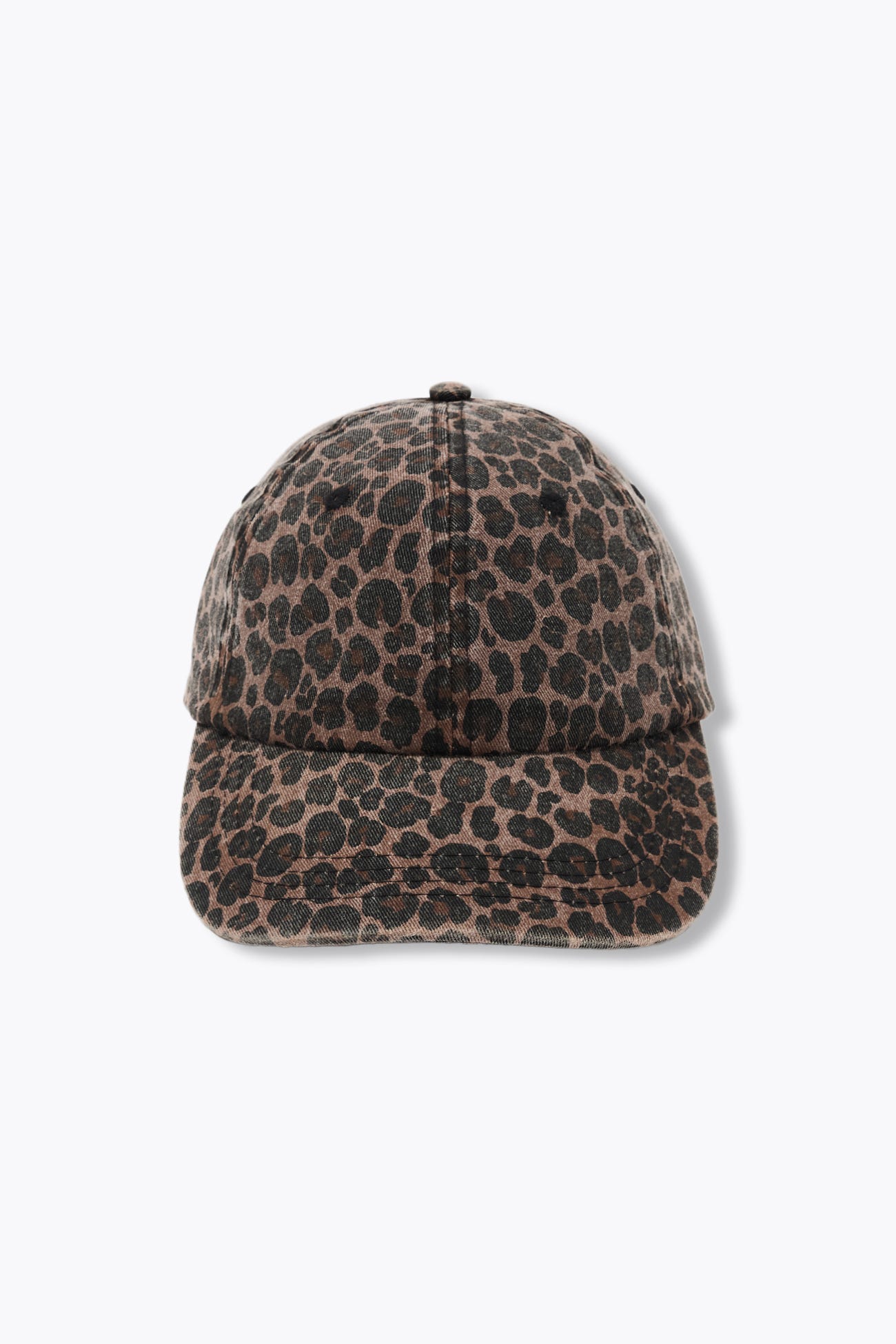 Casquette en toile léopard