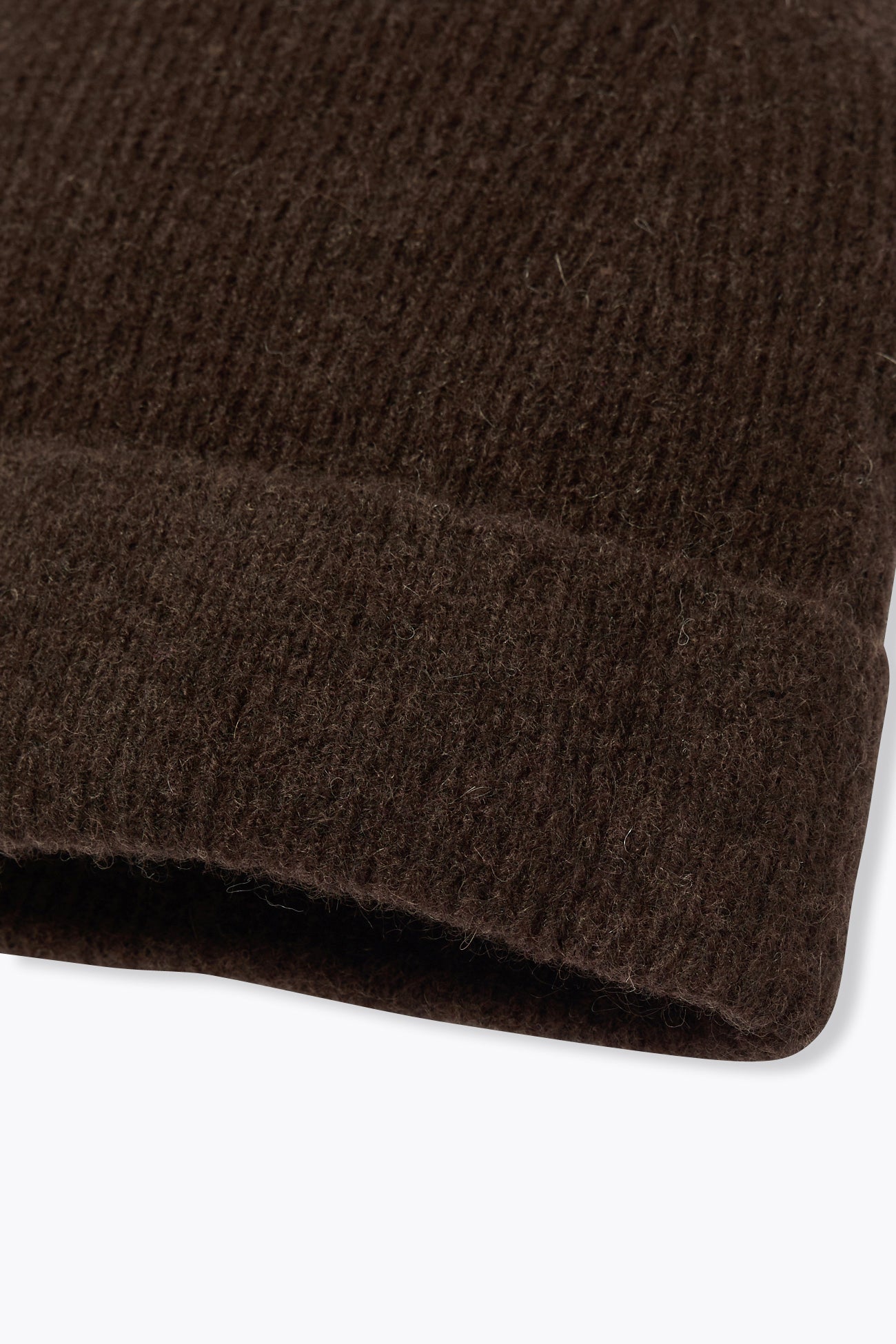 Knit hat with wool - Chocolate | Promod