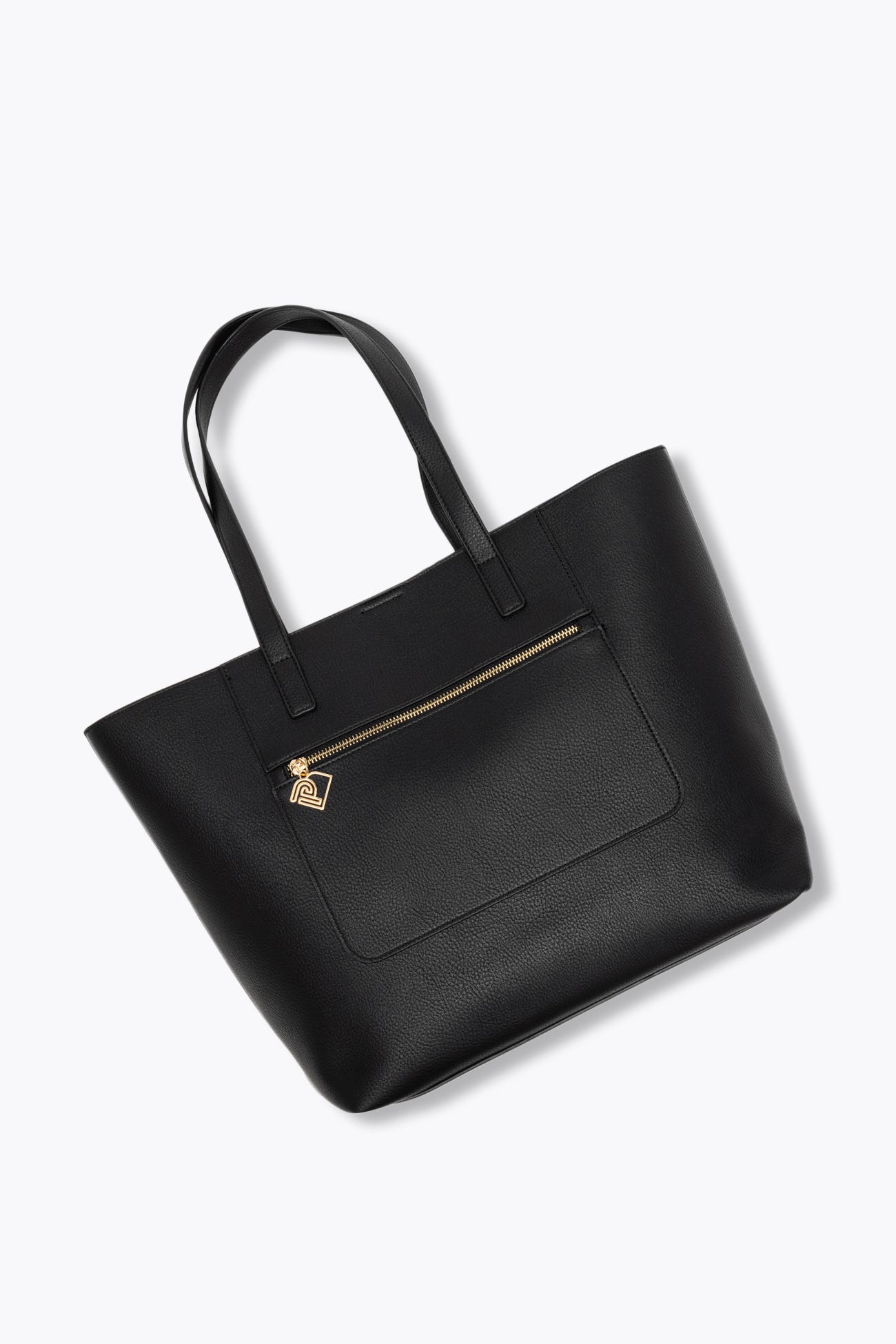 Faux leather shopper